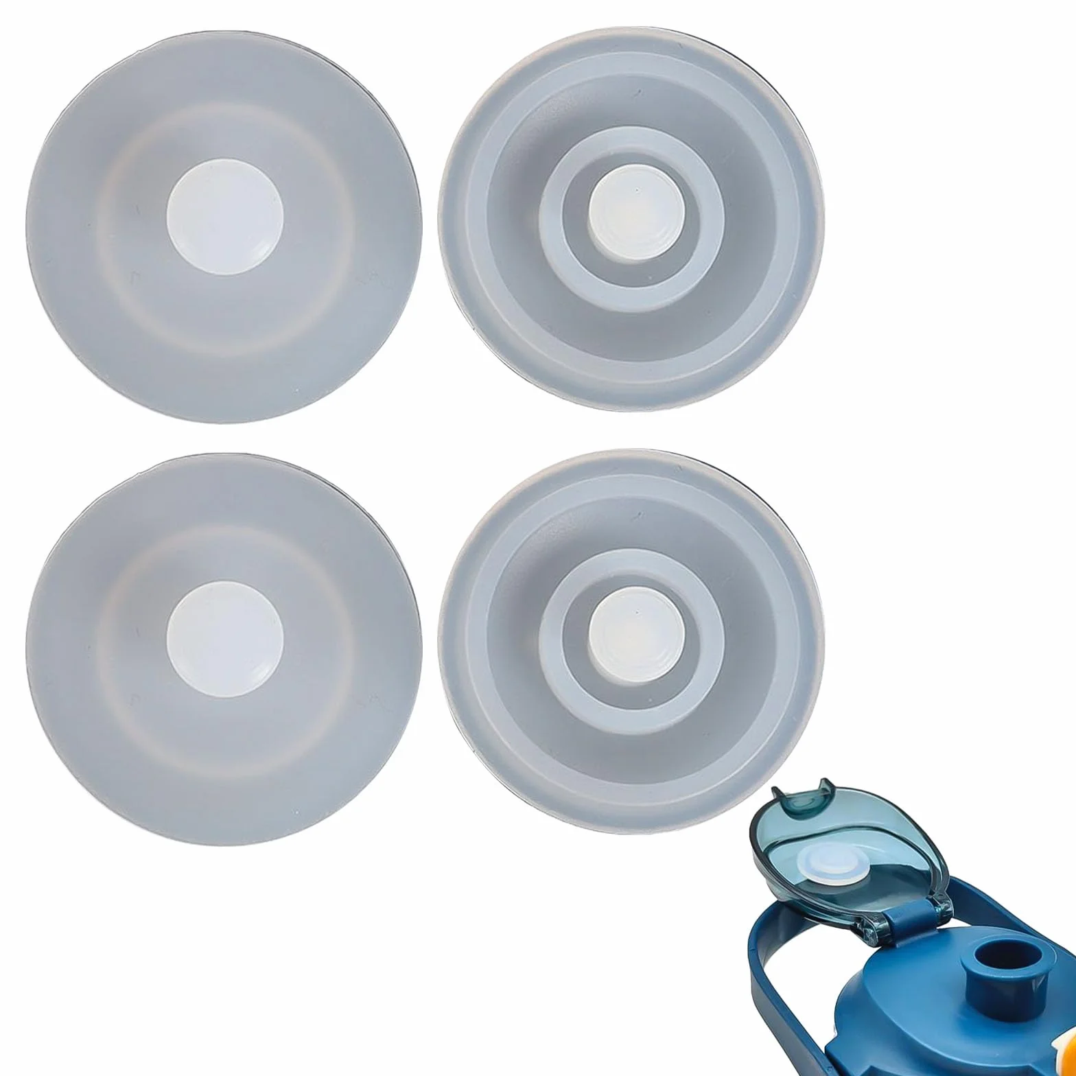 guarnizioni di Ricambio Borraccia Sportiva 4 Pezzi Anello di Tenuta in Silicone Compatibile con Tappo WMB One sigillante per borracce riutilizzabili Facile da Pulire per Uso Quotidiano