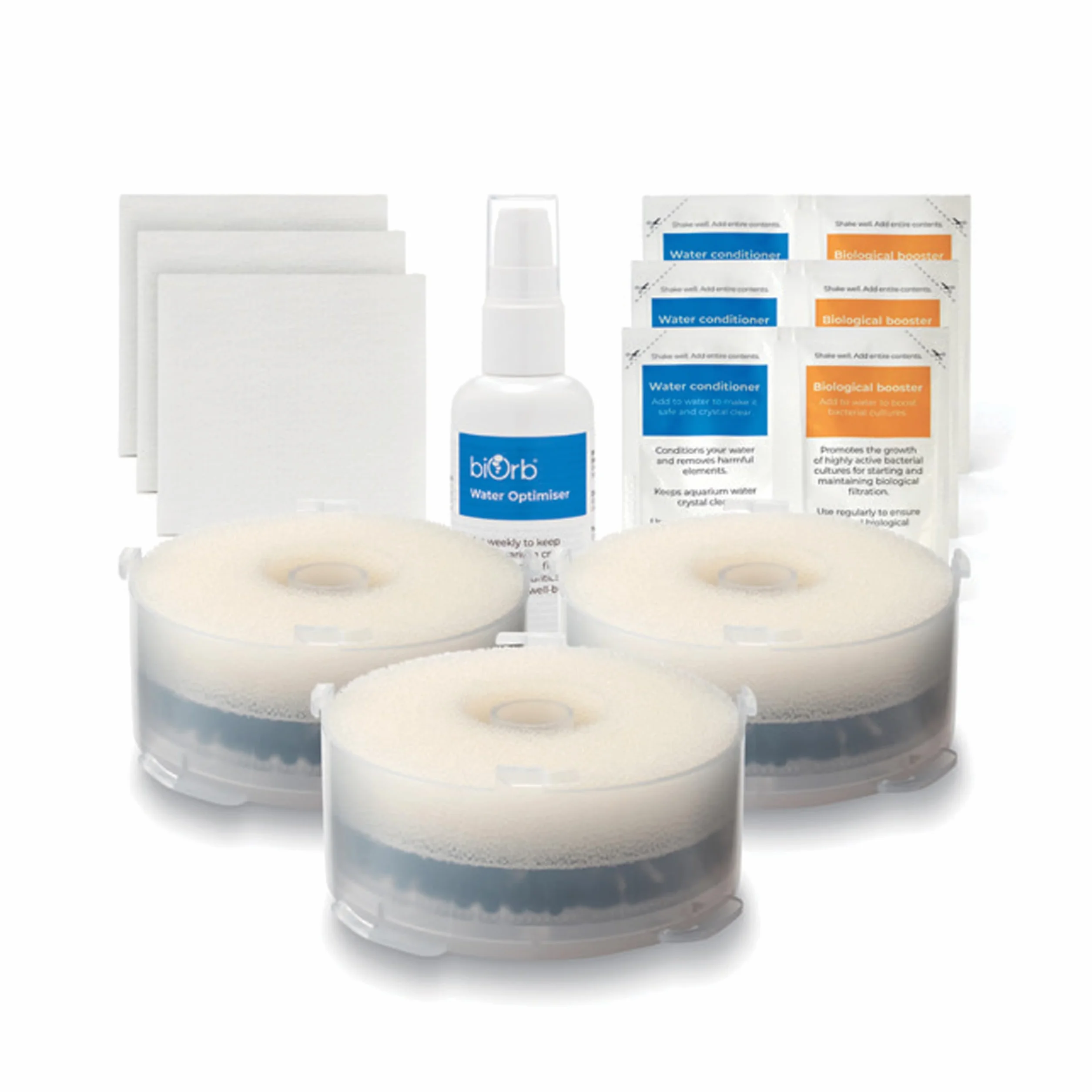biOrb Kit di servizio con ottimizzatore dell'acqua, confezione da 3, multicolore