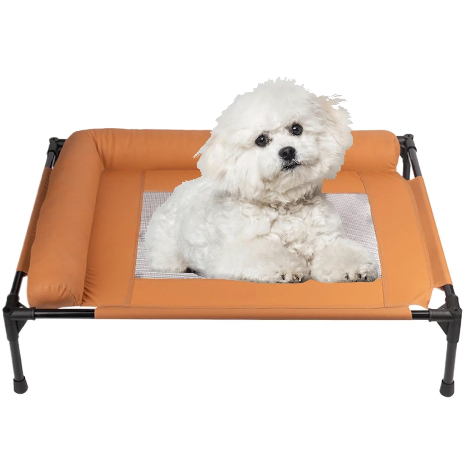 Generico Cuccia Per Cani Divano Lounge Traspirante con Base Antiscivolo | amaca per cani con cuscini laterali imbottiti Per Appartamento Dormitorio Patio Balcone Portico Soggiorno Casa