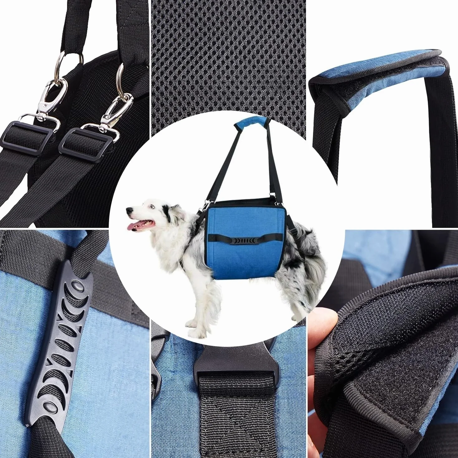 Dog Carry Sling, Zaino di emergenza Pet Gambe Supporto Dog Lift Harness, Cane Carrier per Cani Artrite XL