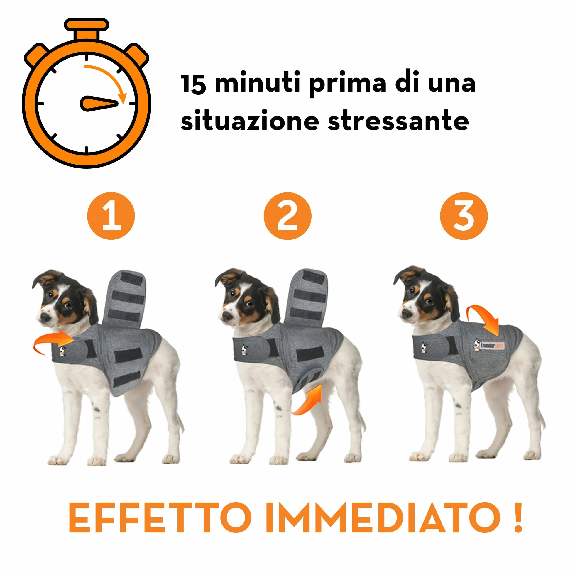 Thundershirt Cappottino Calmante per Cani Taglia L Riduce Ansia e Stress