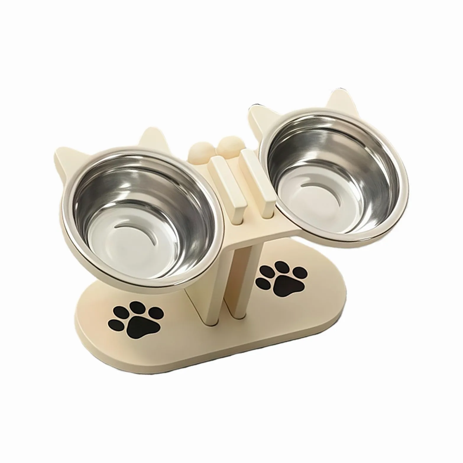 Mangiatoia per animali rialzata con doppie ciotole per acqua alimentare, design anti-vomito Mangiatoia per animali anti-vomito per cani e gatti