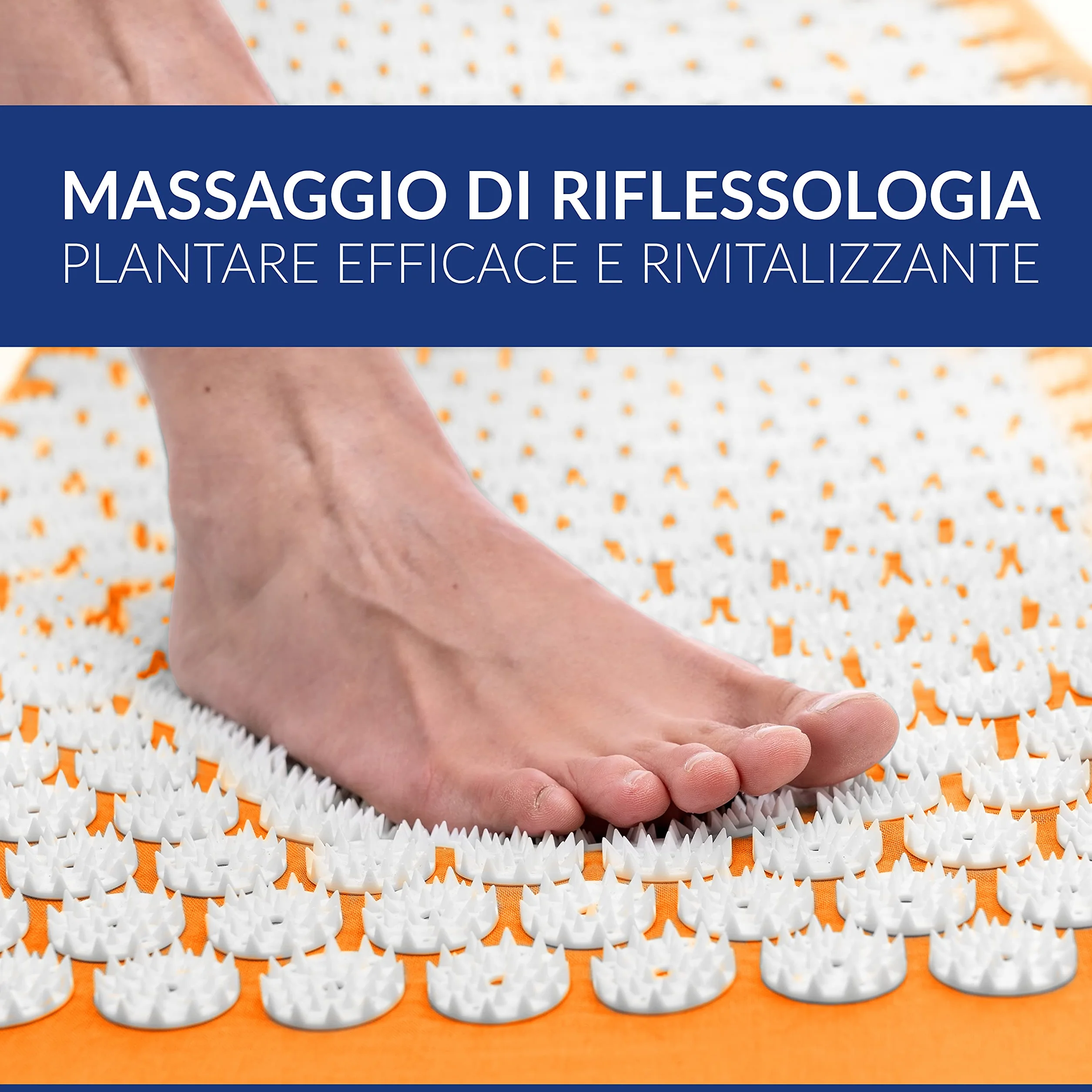 Tappetino per agopressione Wellax con cuscino - allevia specificamente la tensione e favorisce la circolazione - tappetino da massaggio in set con cuscino