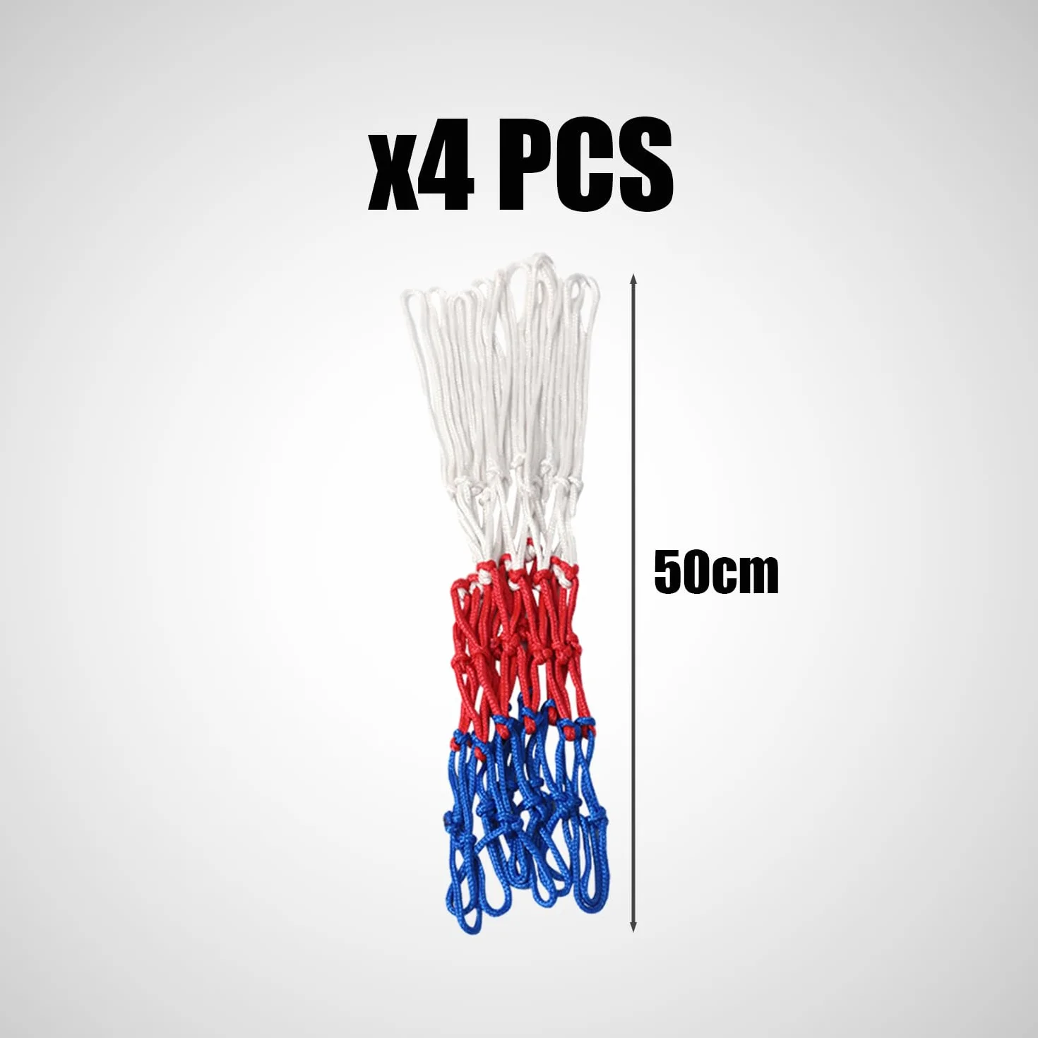 Rete da basket professionale portatile 50 cm per campi scolastici interni ed esterni
