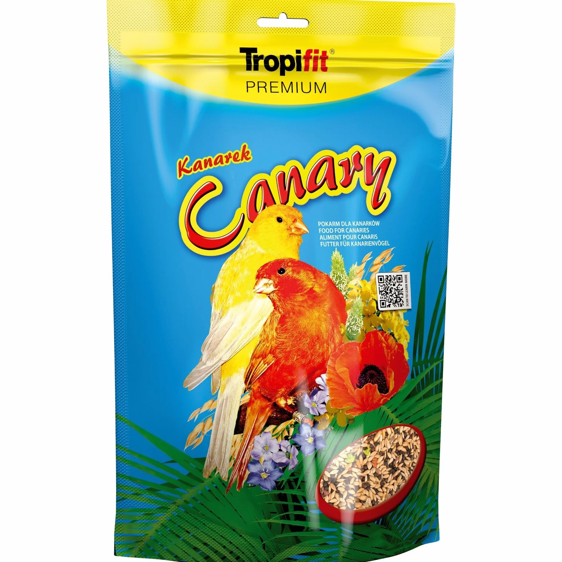 CANARY 700g - alimento di base di tutte le varietà di canarini, cereali e semi di erba,