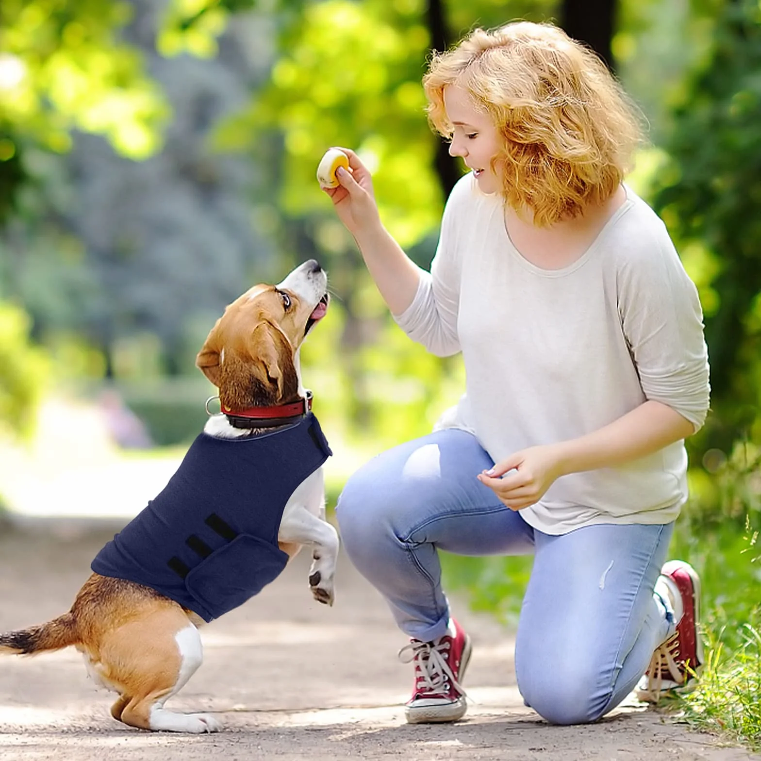 Cappotto calmante per l'ansia del cane, allevia lo stress