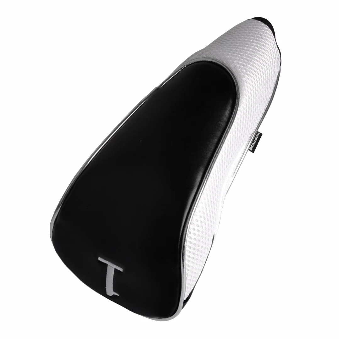 Andux Golf Driver per Legno a Testa Copre con Chiusura a Cerniera per Driver 460cc Set di 3 (MT/MG16 Nero/Bianco)