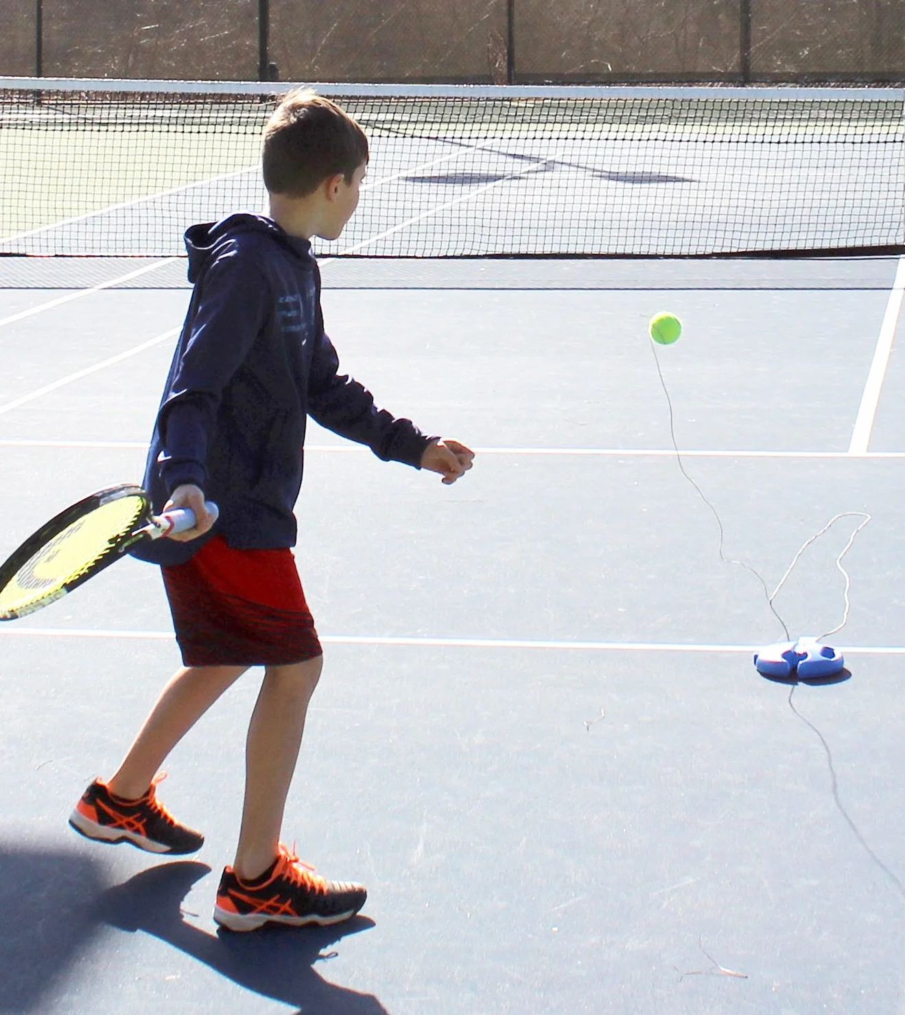 Tourna Fill & Drill Tennis Trainer, Base con Corda per Allenamento