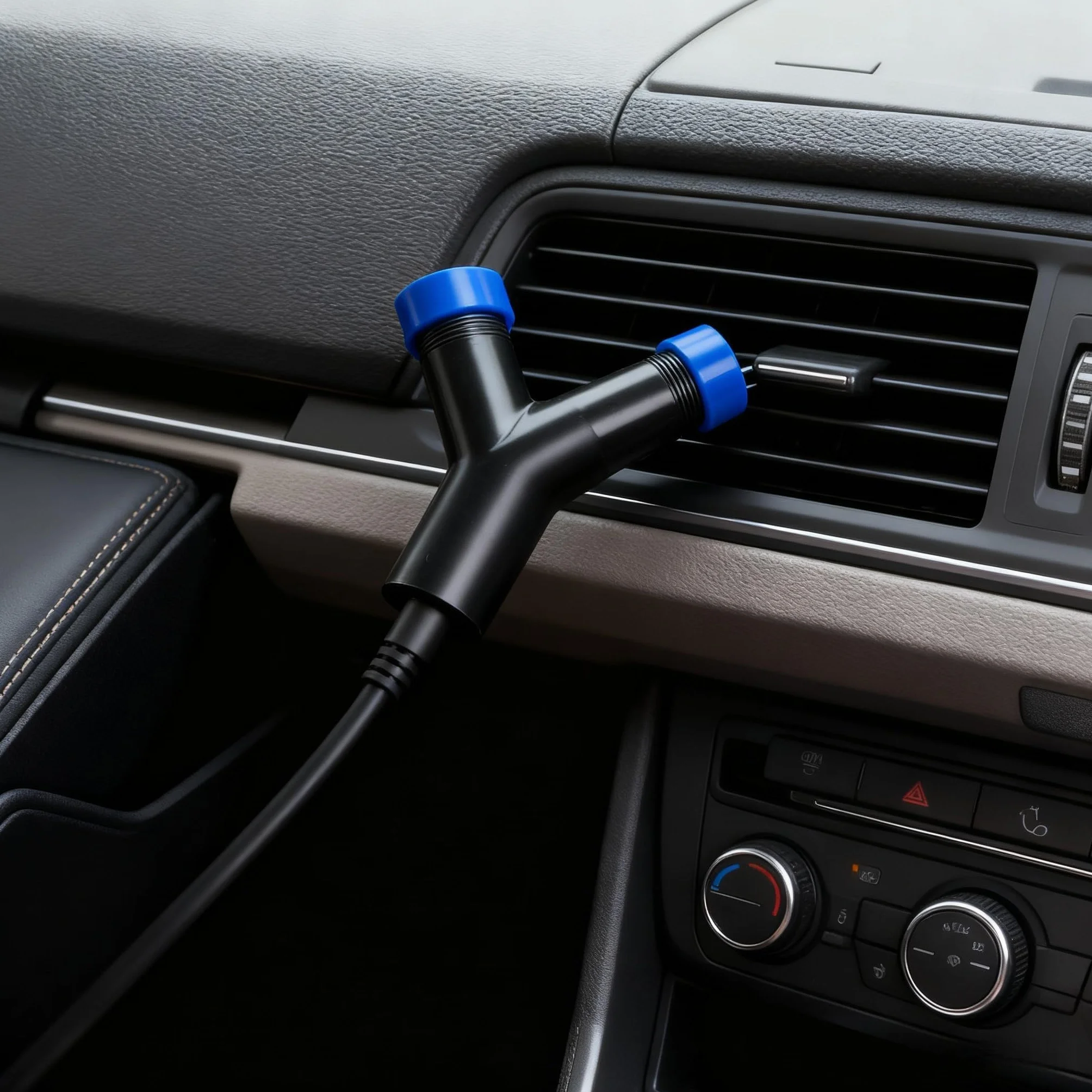 Accessorio automobilistico doppia funzione soffiaggio e vuoto per pulizia