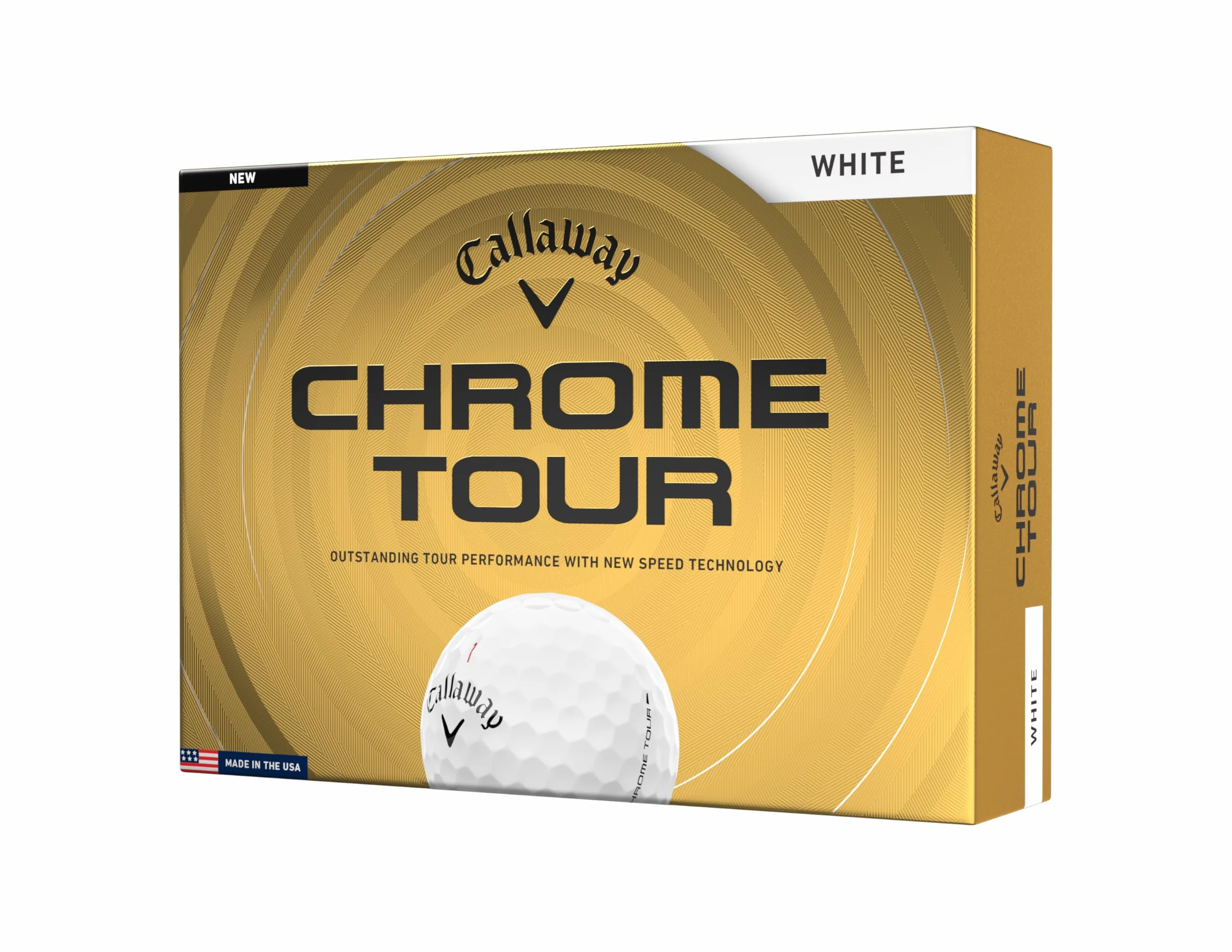 Palline da golf Callaway Golf Chrome Tour 2026, bianche