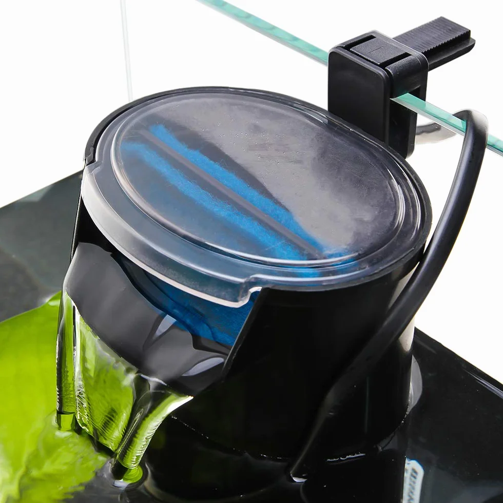 SENZEAL Pompa Filtro a Cascata a Basso Livello Dell'acqua Tartaruga Filtro Interno per Acquario 5W 220V/50Hz 400L/H Livello Dell'acqua Basso Pulito per Acquari Rettili Anfibi - Nero
