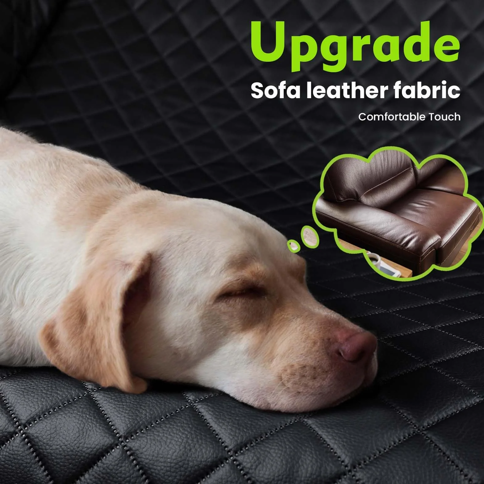 Pecute Coprisedile Auto per Cani con Fondo Duro,2025 Aggiornato Materia, 3-in-1 Auto Telo & Estensore & Barrier, Impermeabile Antigraffio, Texture Divano, Fino a 150 kg