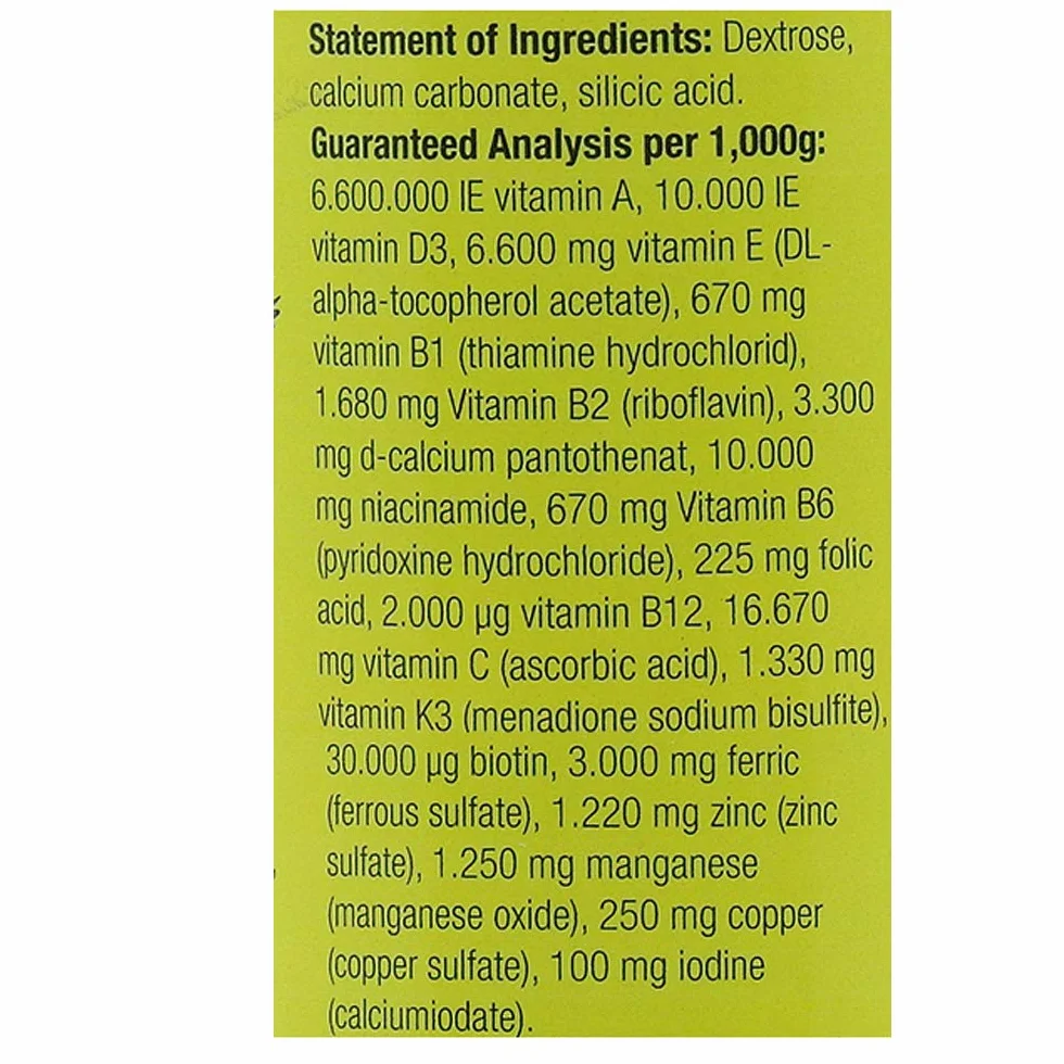 Nekton -S Multi-vitamina per uccelli, 150 g