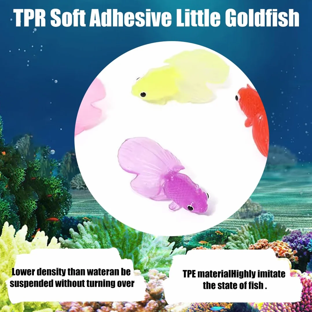 WeddHuis 21 Pesci di Plastica Piccoli Pesci Finti Tropicali Pesce Tropicale Figura in Movimentopesci Galleggianti Può Essere Sospeso non Girato Per la Decorazione di Acquari