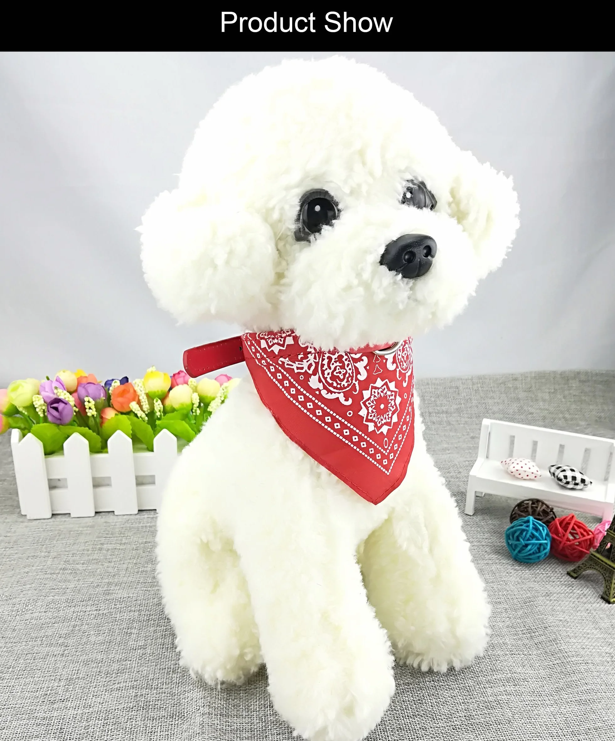 Bandana per cane con collare in cotone