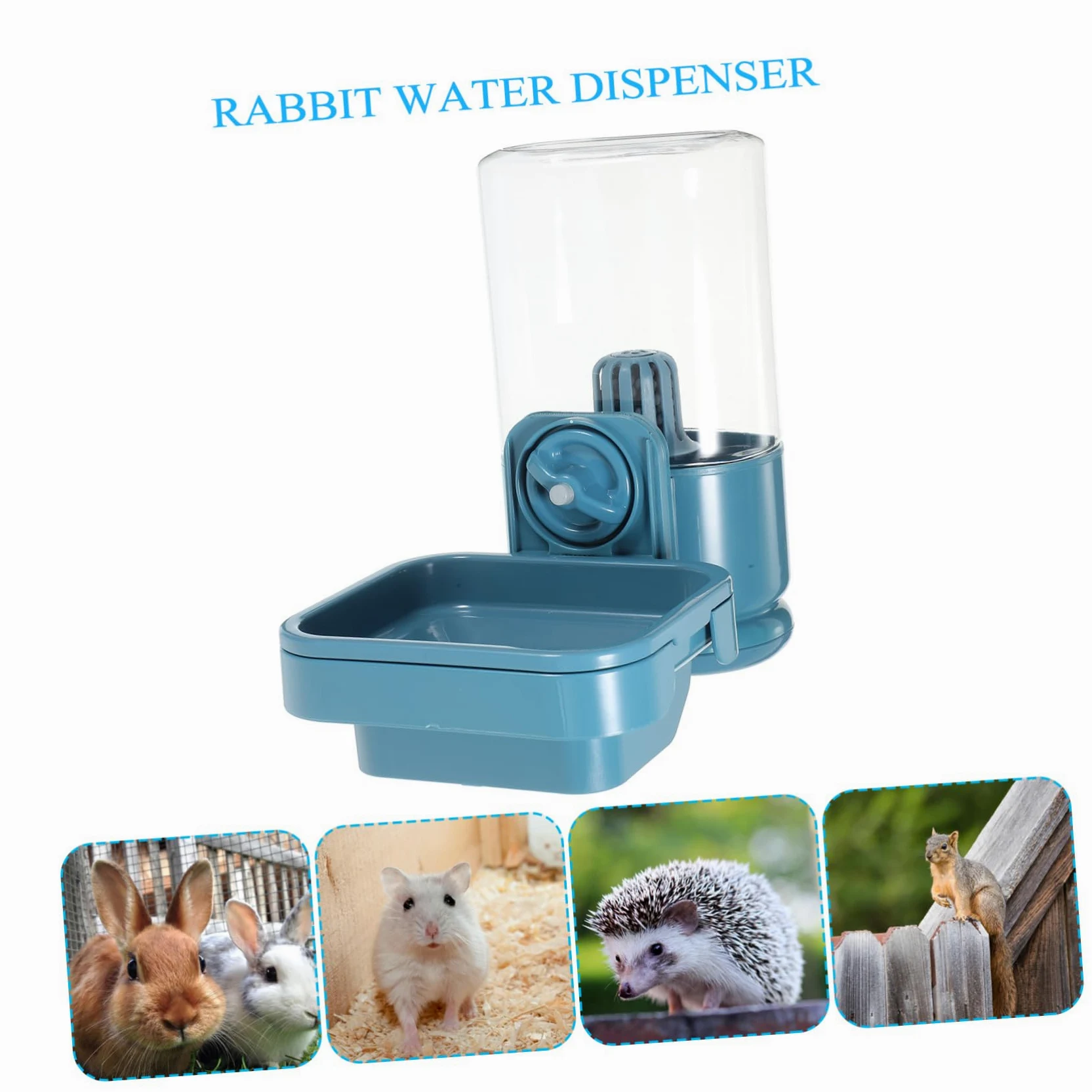 Abbeveratoio Sospeso per Coniglio 750ml in Plastica per Trasporto | Accesso Facile All’acqua, Adatto a Piccoli Animali Domestici, Uso in Casa uno Pet