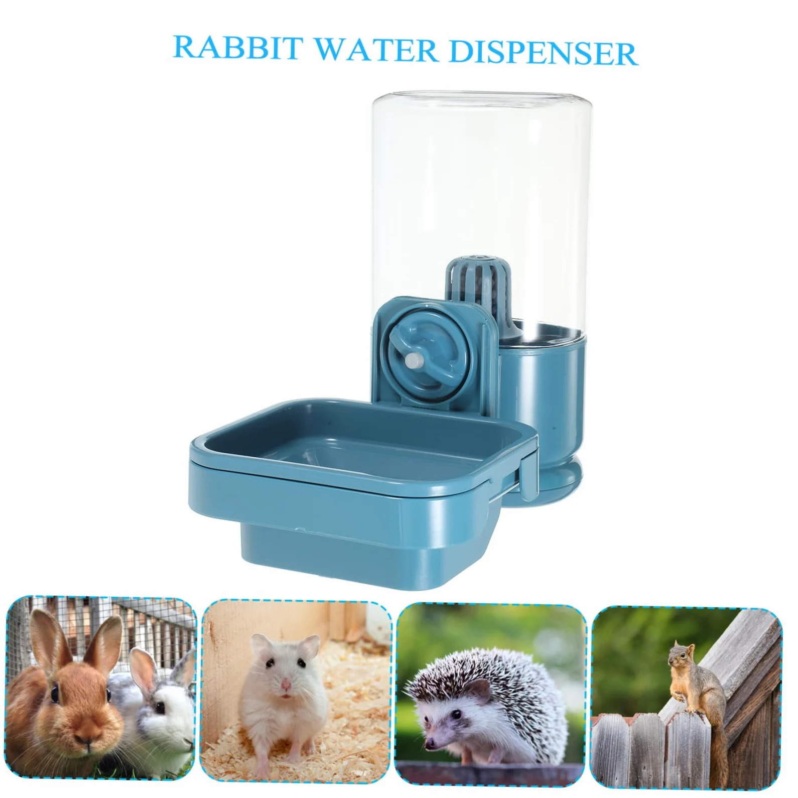 per Coniglio e Porcellini Dispenser Antigoccia con Design Portatile per Gabbie Capacità e Filtraggio per Proprietari