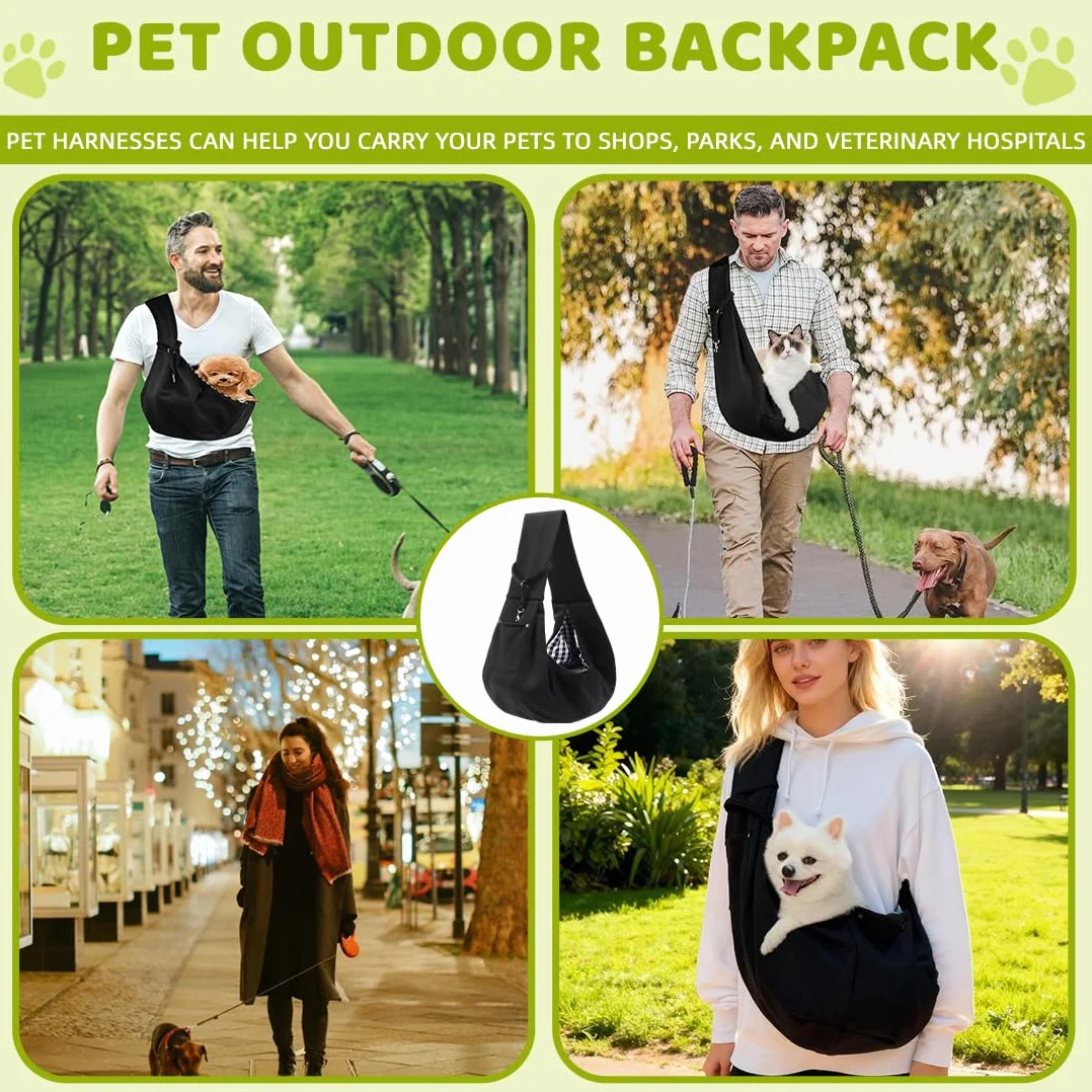 Borsa da Viaggio per Cani Regolabile Piccola, fino a 7.5 kg, per Viaggio Ciclismo Passeggiata