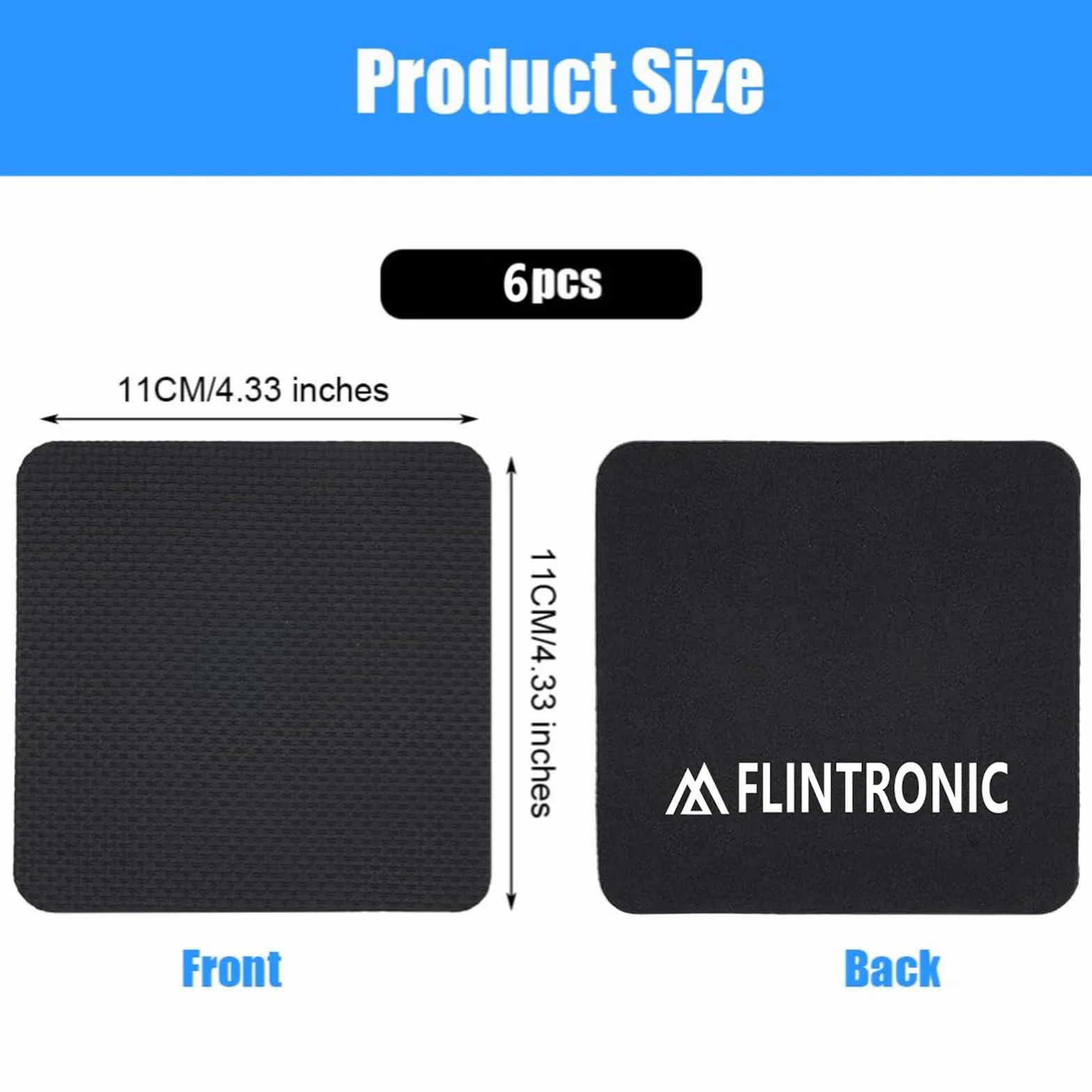Flintronic Grip Pad, 6 Pezzi Cuscinetti da Allenamento in Neoprene per Palestra Bodybuilding