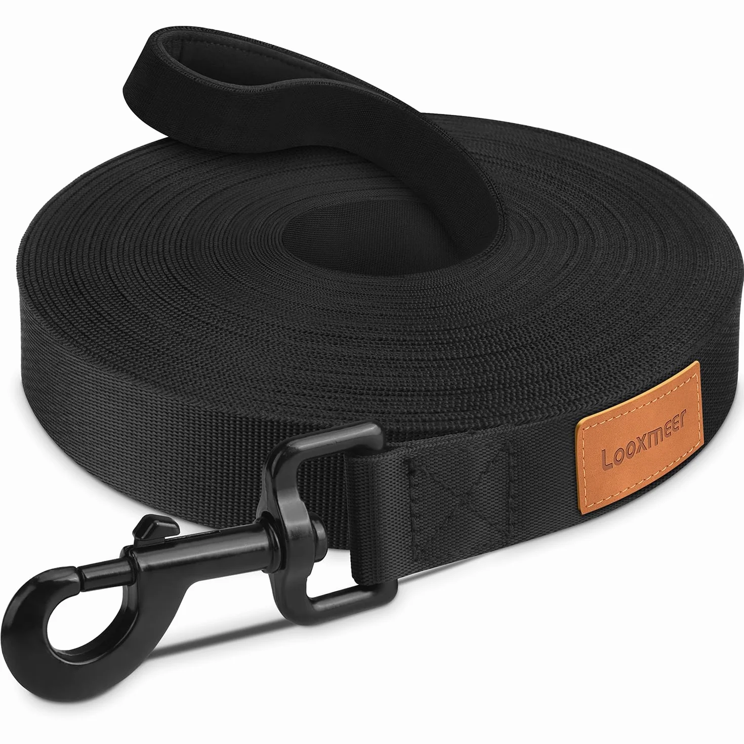 Guinzaglio Addestramento per Cani, Guinzaglio per Cani 3 m/5M/10M/15M/20M/25M/30M con Maniglia Imbottita, Moschettone e Custodia, Resistente e Leggero per Tutti Cane per Allenamento, Corsa