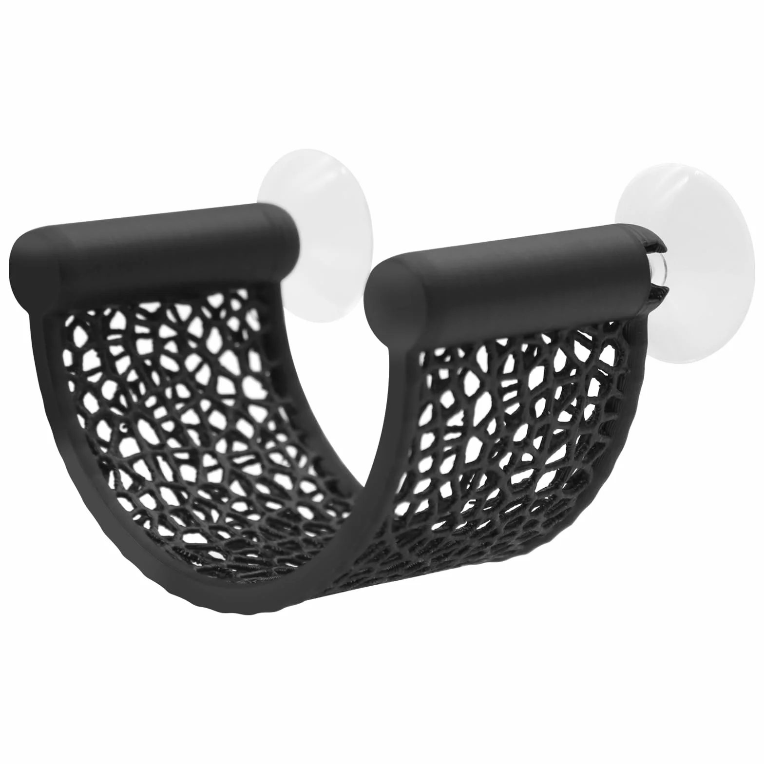 1 Pezzi Amaca per Pesci Betta, Posto di Riposo Galleggiante a Forma di U con Ventosa, Decorazione per Acquari di Piccole Dimensioni, Accessori da Tavolo per Betta e Gamberetti (Nero)