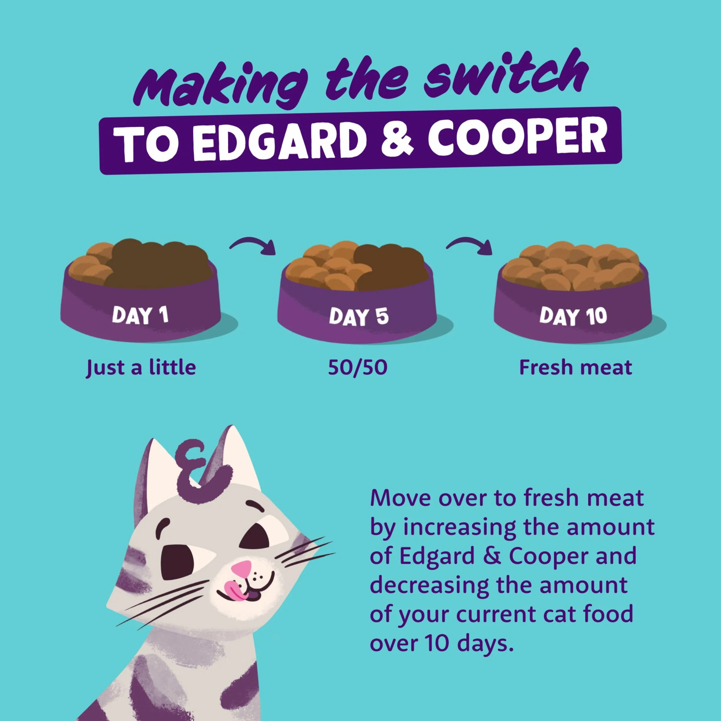 Edgard & Cooper Crocchette Gatti, (Salmone Fresco, 2kg), croccantini gatto sterilizzati o attivo, carne fresca e ingredienti naturali, senza cereali, senza zuccheri aggiunti