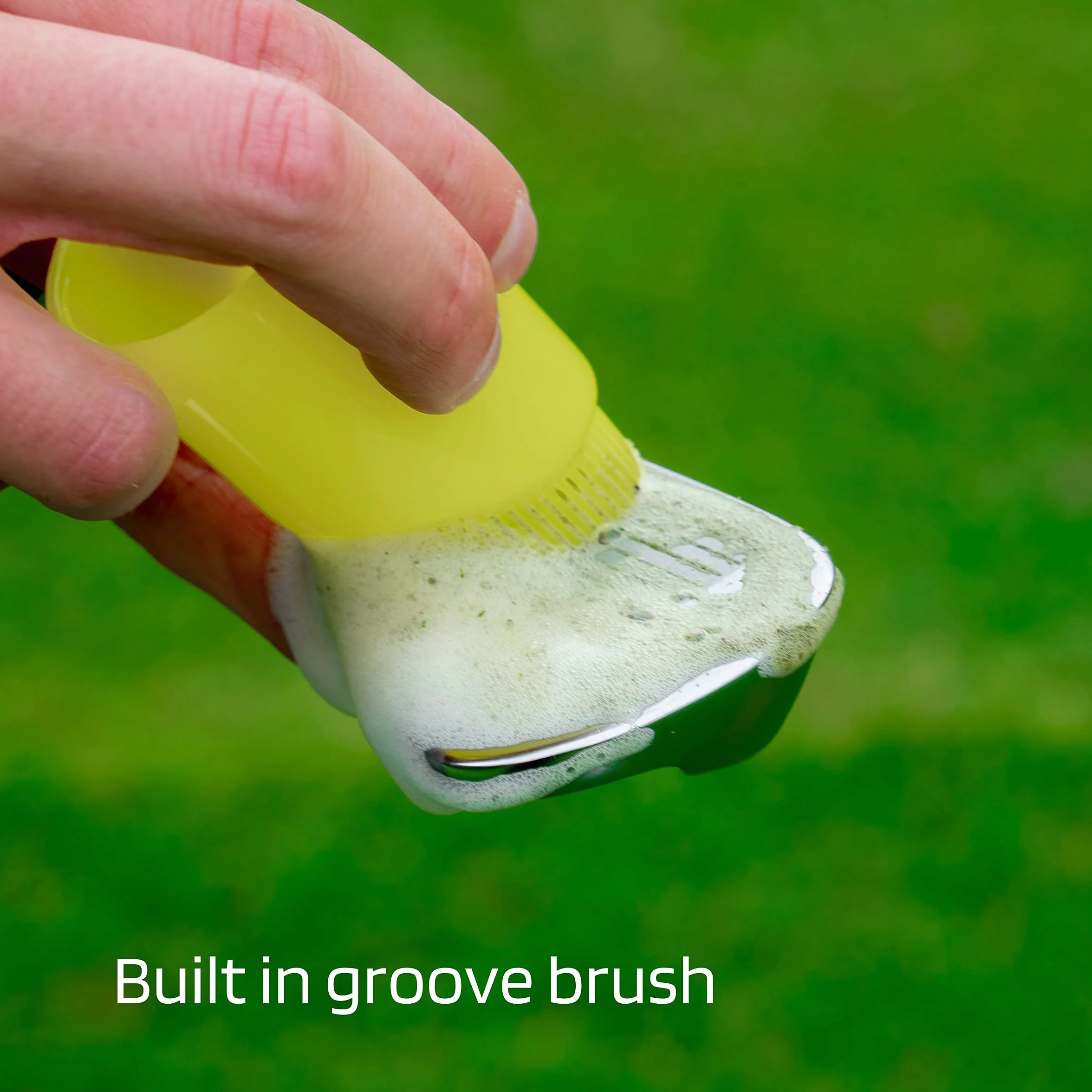 Club Clean Pulitore per Mazze da Golf Detergente schiumogeno Coperchio Spazzola da Golf
