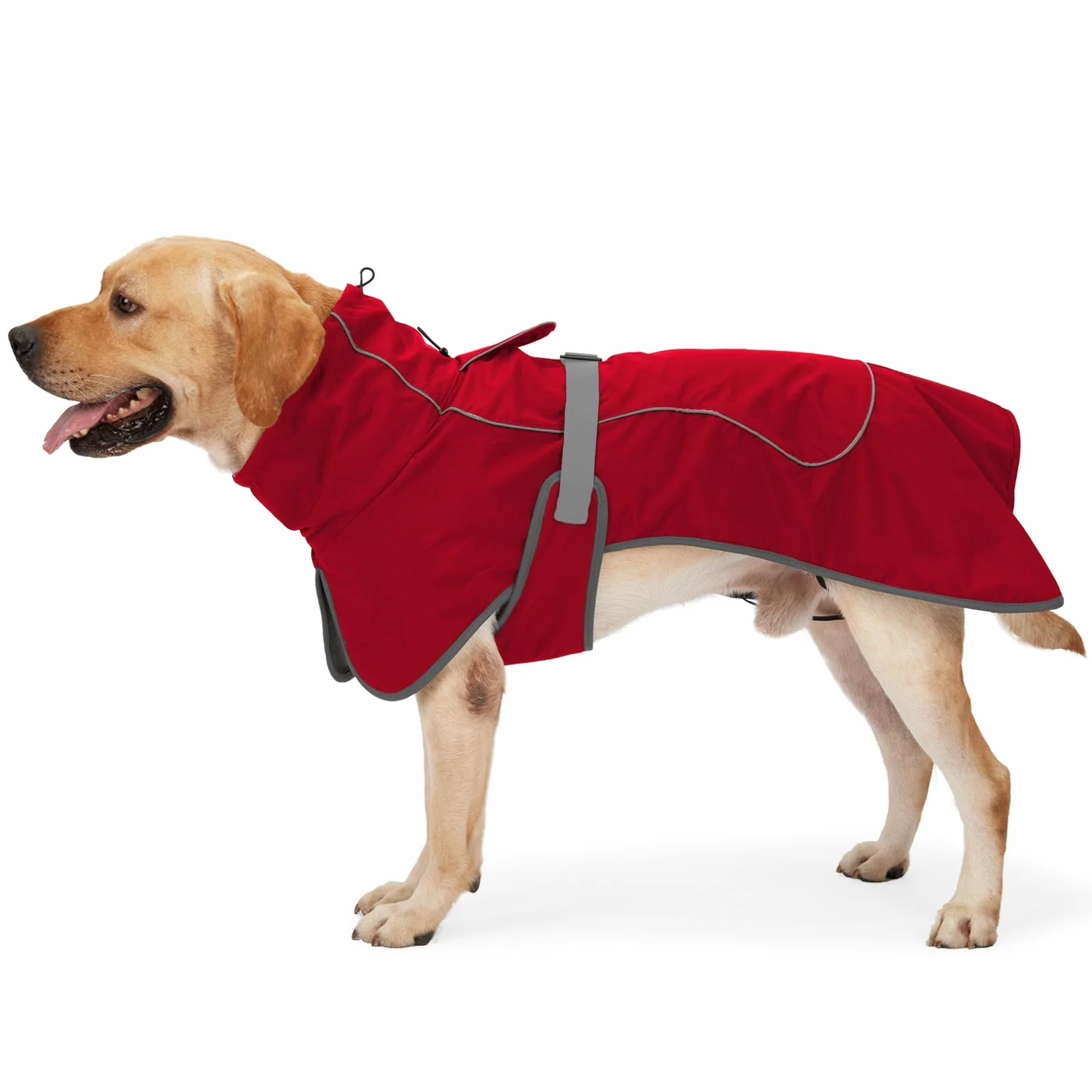 HEYWEAN Giacca impermeabile per cani con fodera in pile riflettente caldo per freddo escursionismo campeggio