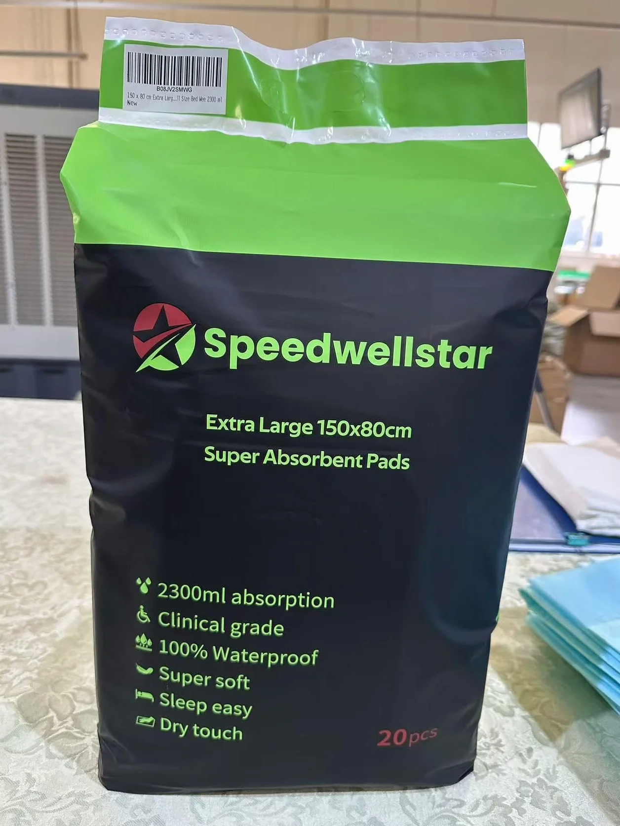 Speedwellstar Traverse per cani extra large 150x80 cm 2300 ml Grado veterinario confezione da 20