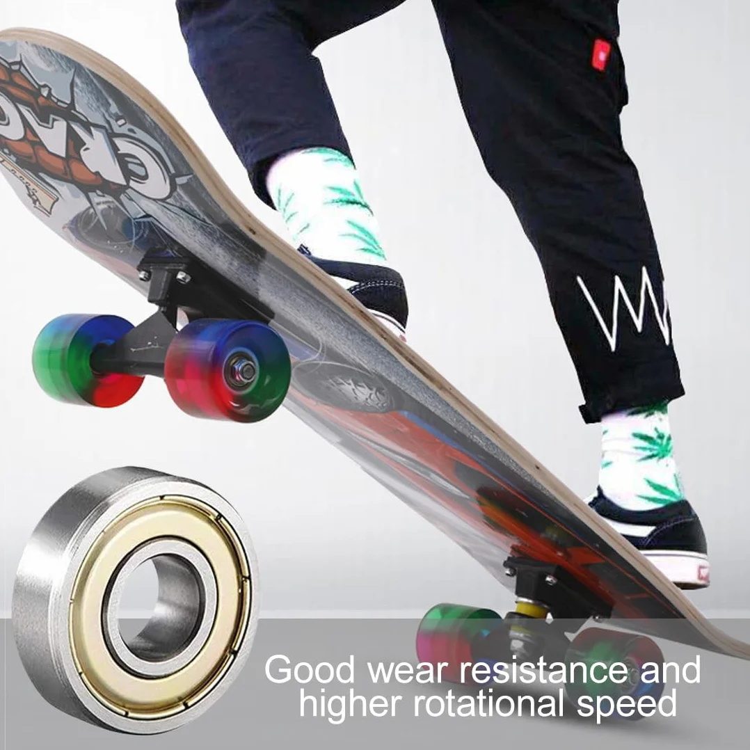 Cuscinetti a Sfera 608ZZ in Metallo per Rulli, Skateboard, Longboard