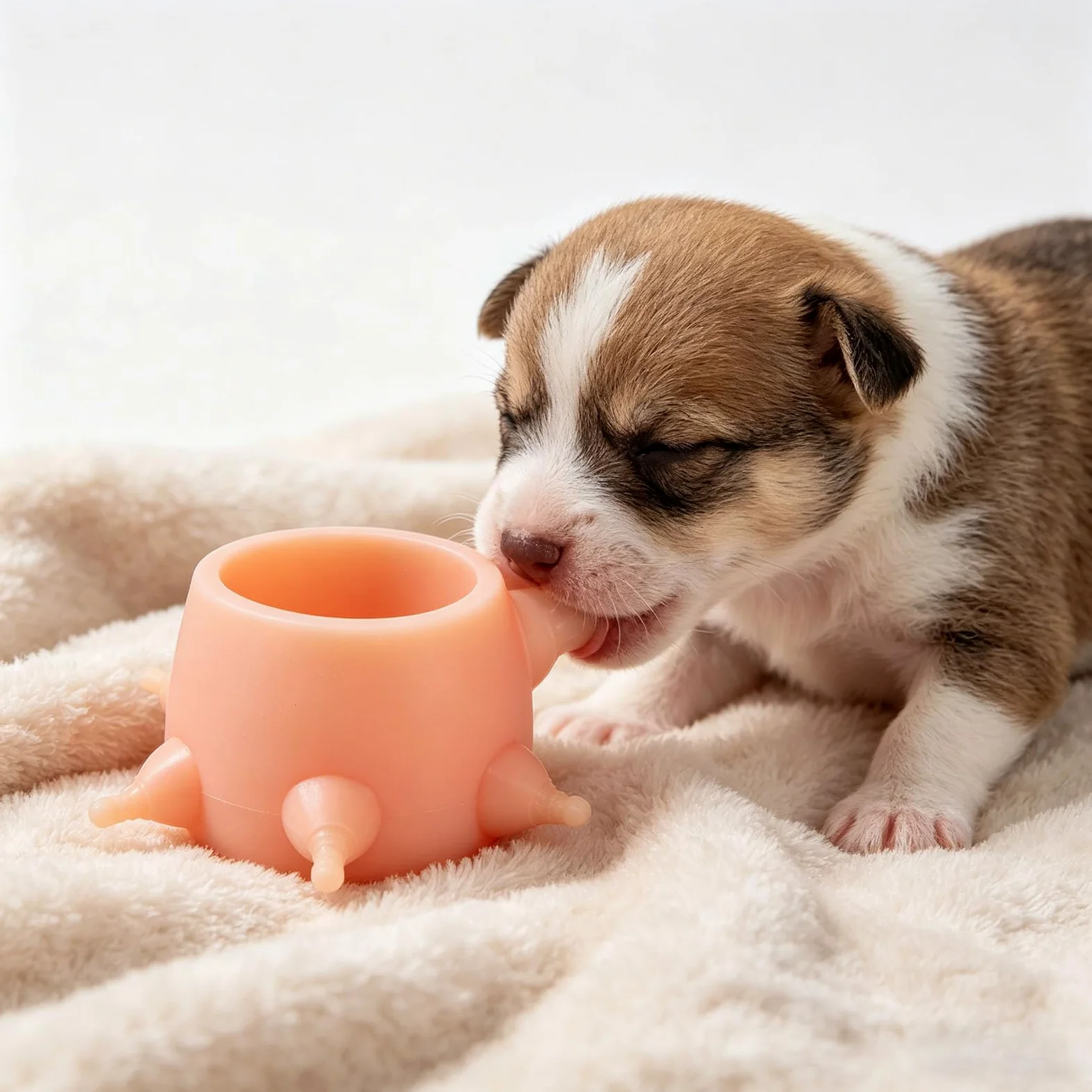 Biberon per cuccioli di gattino, in silicone per alimenti, anti-punta, per varie età, 350 ml, biberon in silicone per uso alimentare