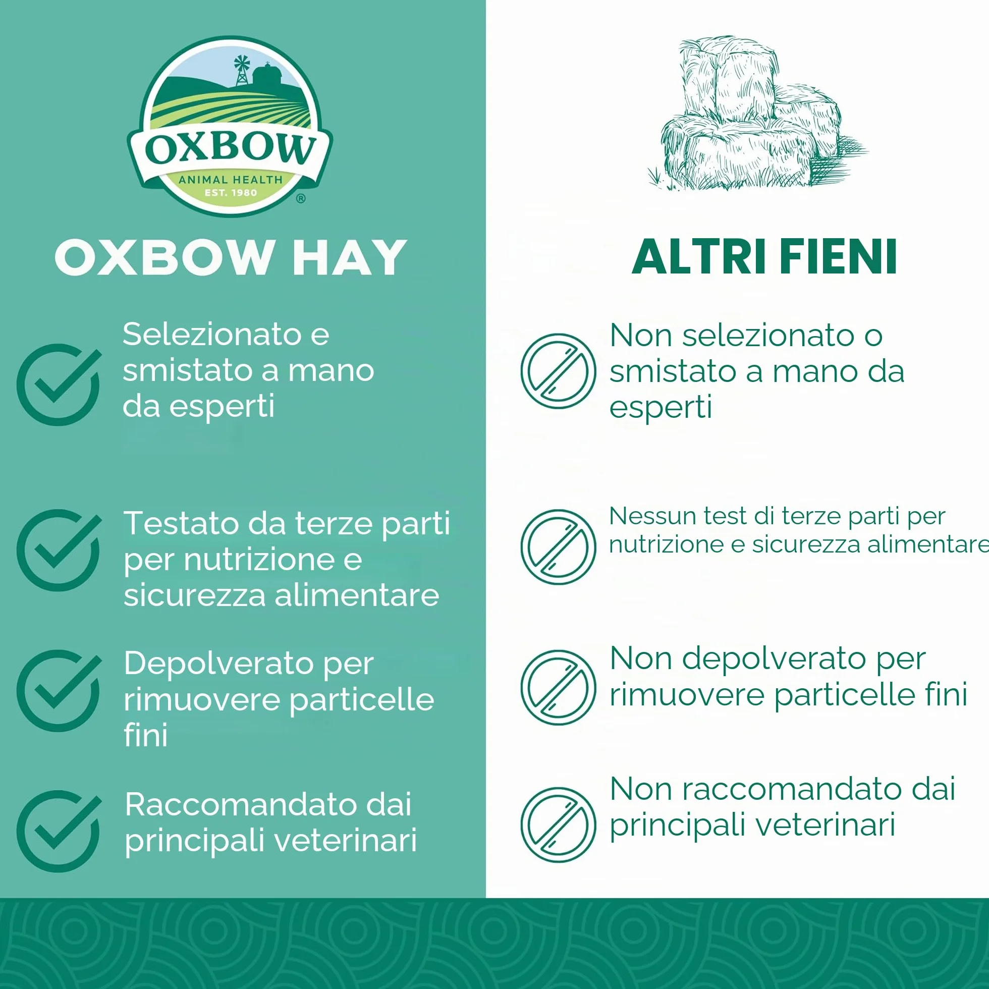 Oxbow Orchard Grass - Fieno per piccoli animali, 1130 gr