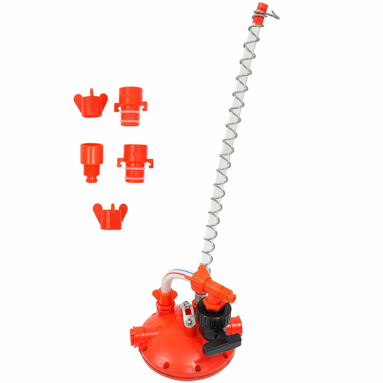 Regolatore Pressione Polli per Beverino Galline, Plastico Rosso | Accessorio per Allevamento Pollame, Leggero, Previene Perdite, Adatto a Chicken Water Fountain