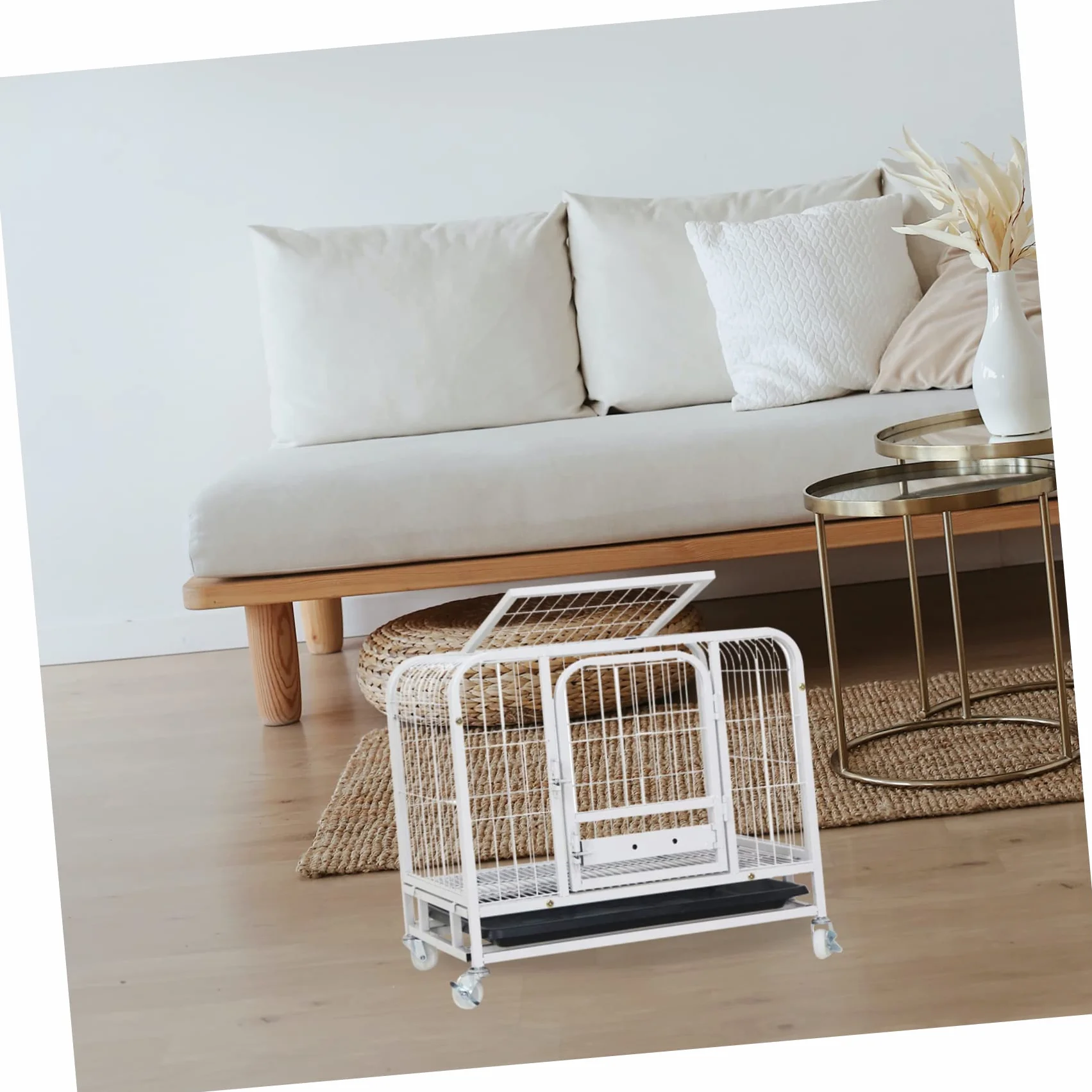 SUPVOX 2 Pezzi Vaschetta per Cassetta Igienica per Animali in Plastica Nero 38x38x2,5cm Antiruggine