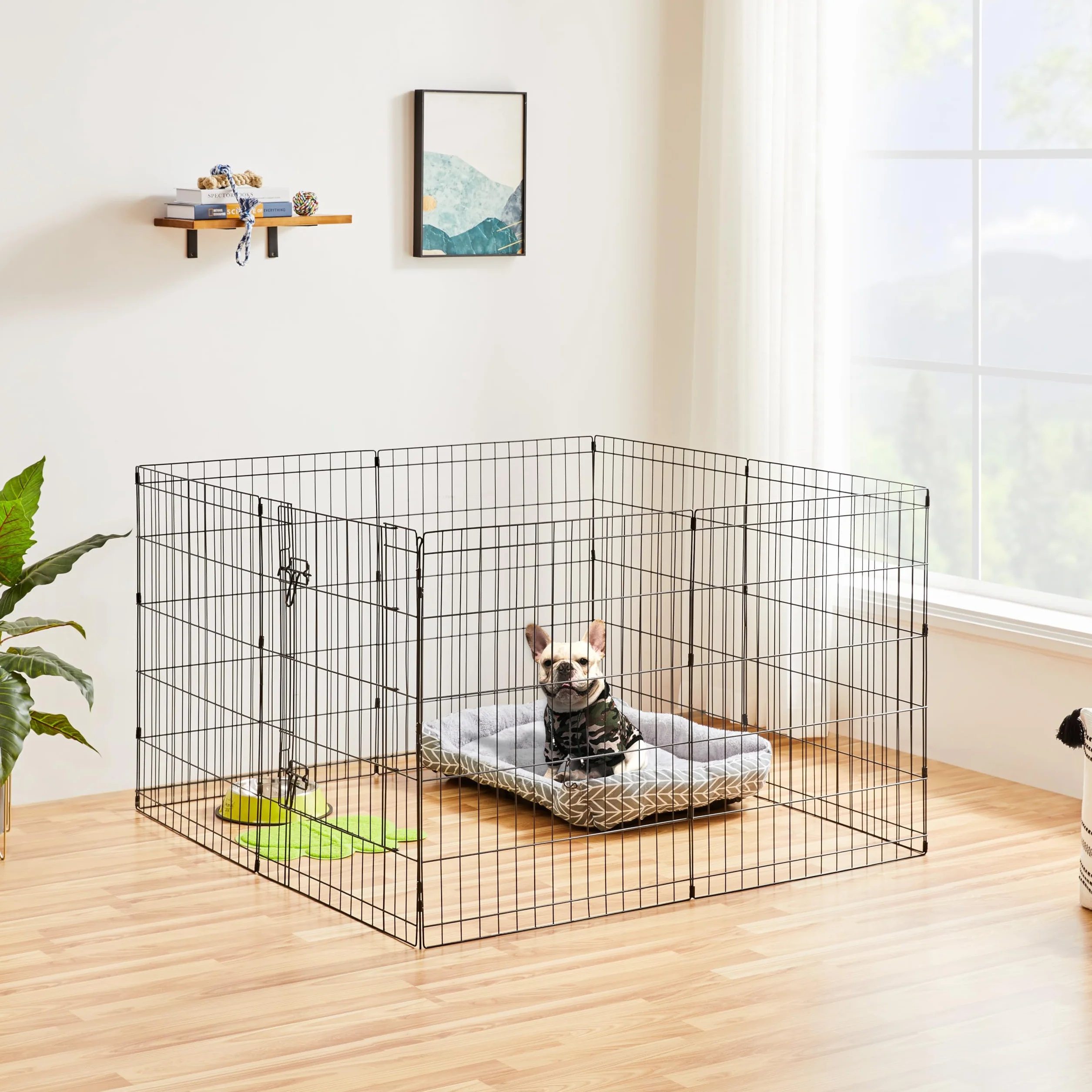Yaheetech Recinto per Cani 61 x 76 cm Recinzione in Ferro per Animali Domestici