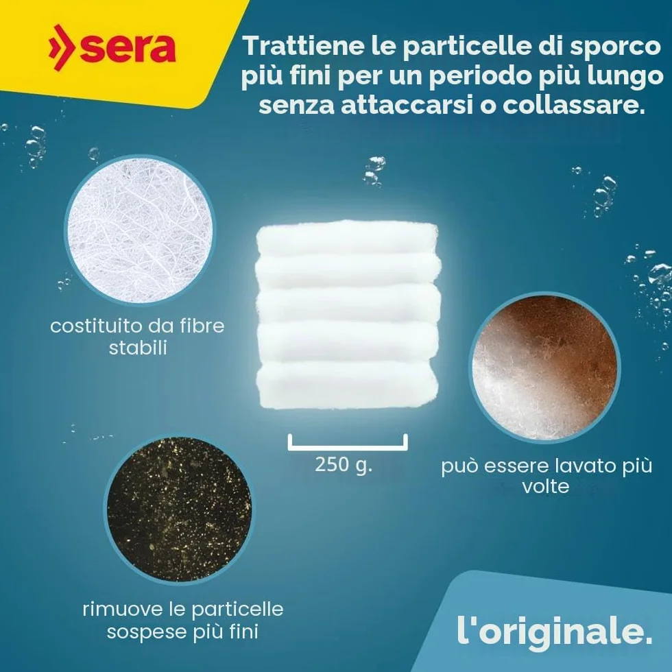 Sera Ovatta per filtri 250 g
