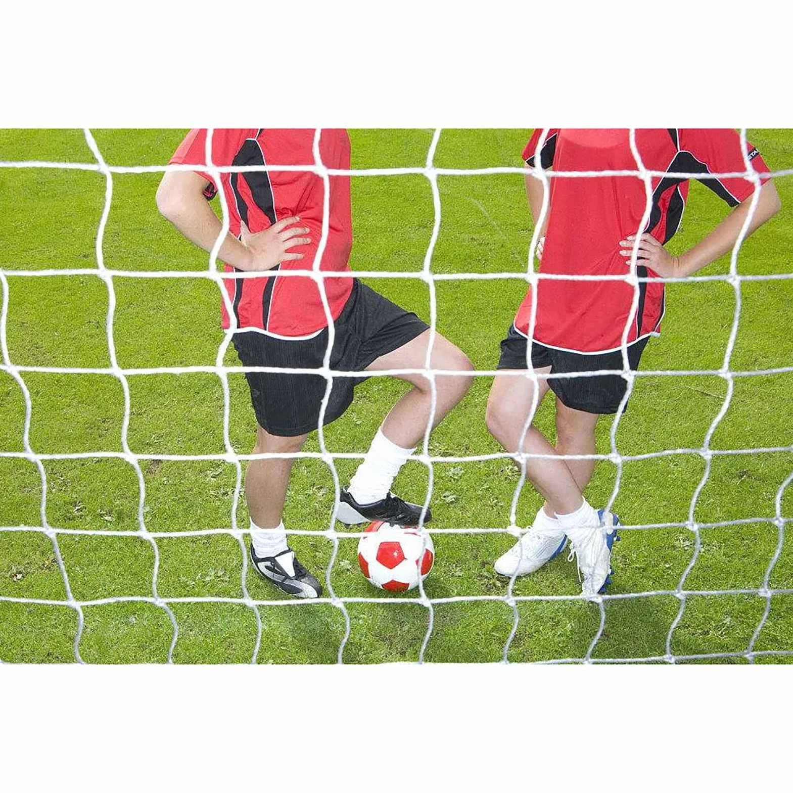 Jenngaoo Rete da Calcio in Polietilene Piena Grandezza per Rete di Calcio di Ricambio per Palo di Bus di Calcio per Allenamento Partita di Sport