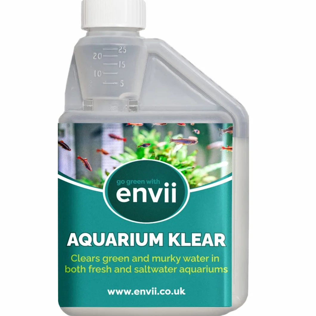 envii Aquarium Klear Antialghe Acquario Dolce Batteri Trattamento Acqua 500ml Tratta 4.000L Attivatore Batterico