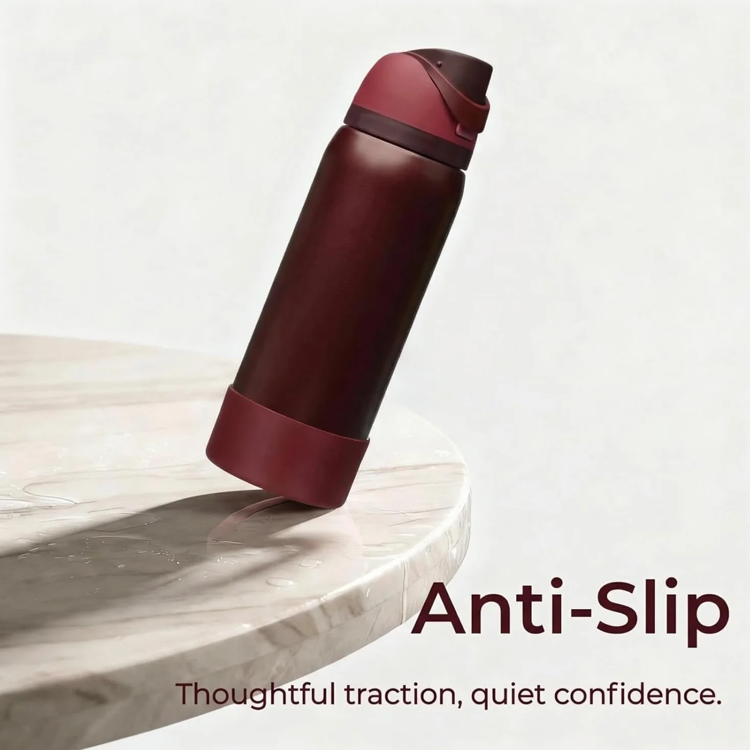 Stivali in Silicone per Borraccia Owala, Protezioni Compatibili con Bottiglia Owala Freesip 710 ml e 945 ml, Antiscivolo Antigraffio (Rosso)