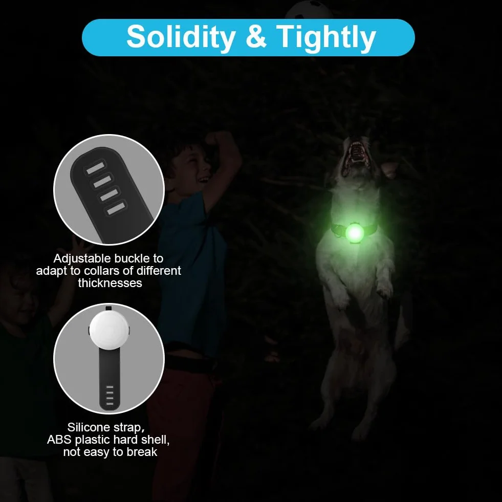 AUAUY Luce Lampeggiante a LED di Sicurezza per Cani Gatti, Ricaricabile USB