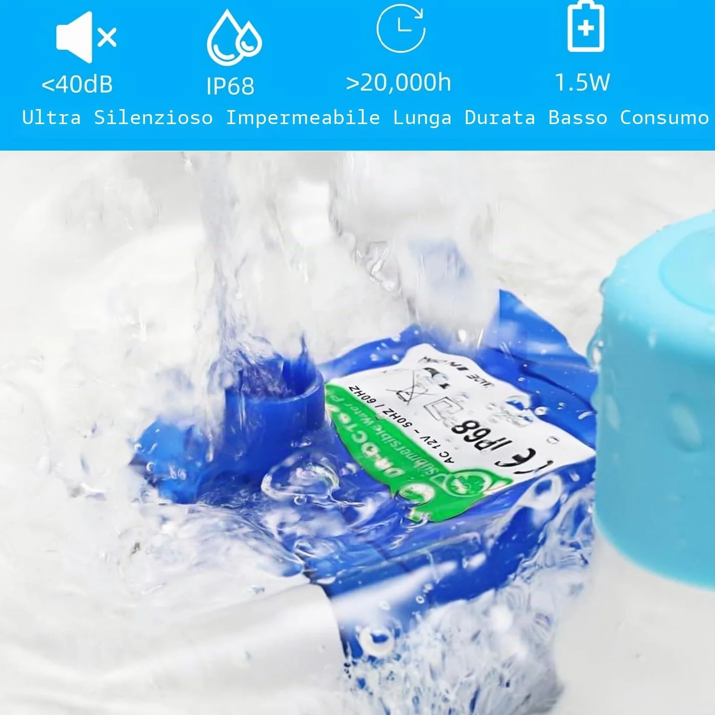 Pompa Fontanella per Gatti, USB Pompa di Ricambio Fontanella Gatti, Ultra Silenziosa, Pompa Acqua per Gatto