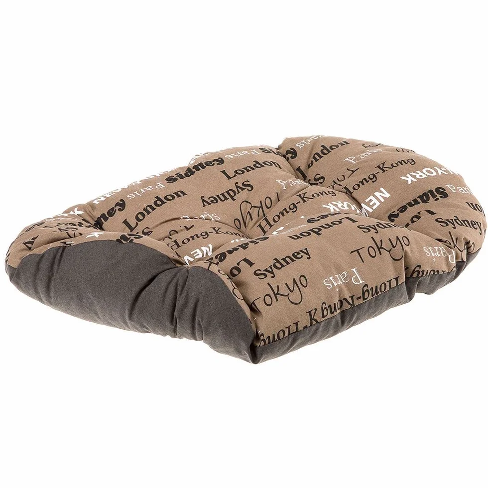 Ferplast Cuscino Cane Gatto RELAX 55/4, Lettino Ovale Morbido Lavabile 55x36 cm