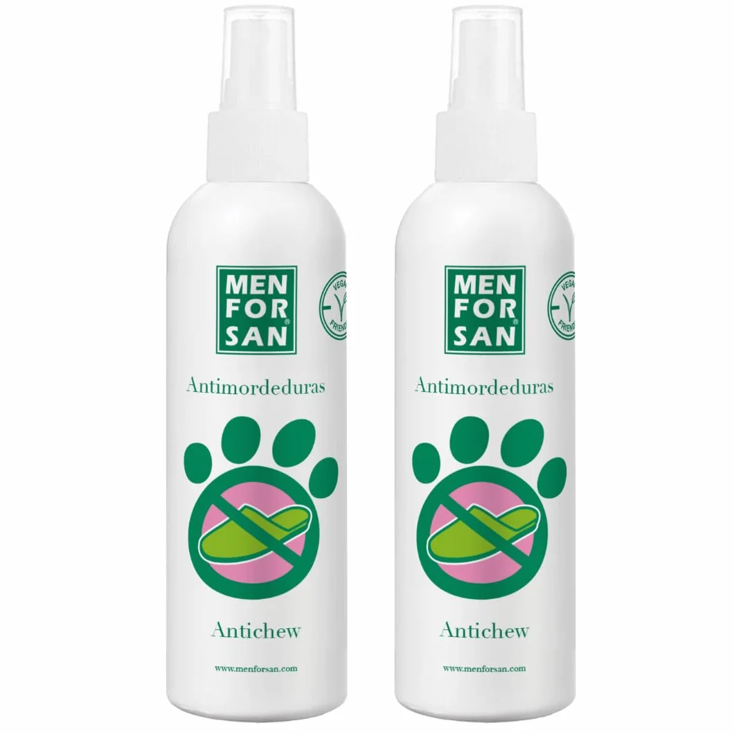 MENFORSAN Antibites - Mobili e Tessuti per Cani, 125 ml, Confezione da 2, per Evitare morsi indesiderati