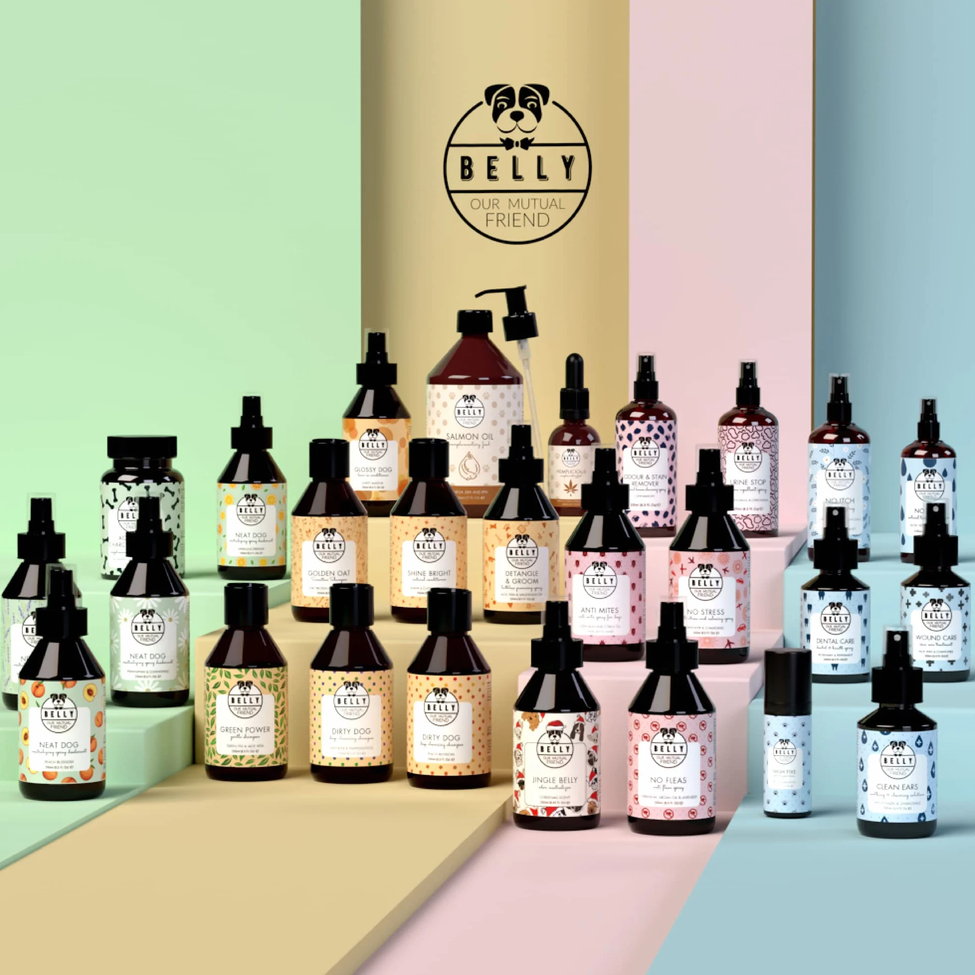 Belly Spray Disabituante per Cani da Interno - Disabituante per Cani da Esterno - Dissuasore per Pipi Cani, per Tutte Le Superfici - Elimina Odori Pipi Cane - Spray Disabituante Cani Educativo, 250ml