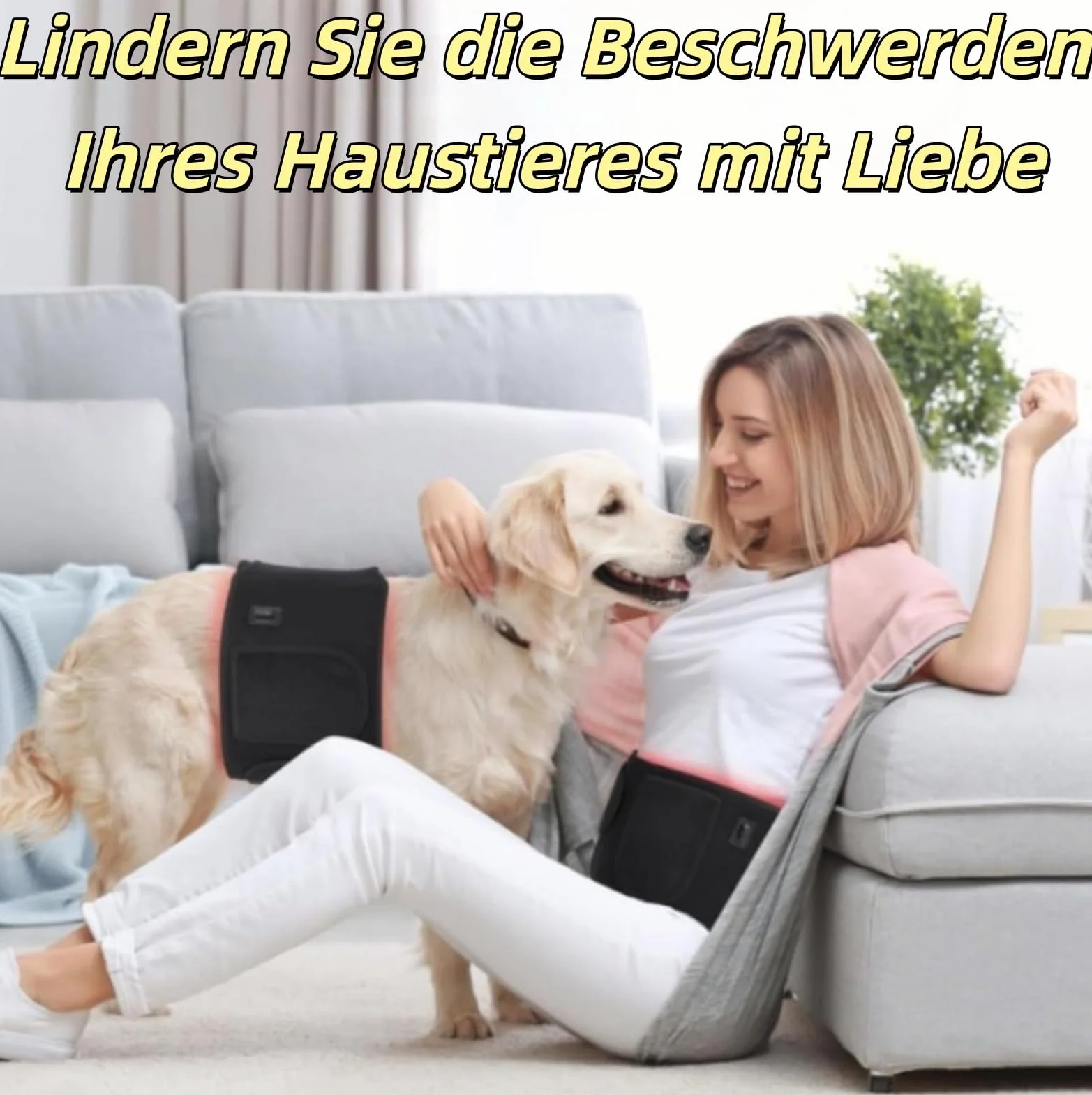 FellStern - Tappetino terapia a luce rossa per cani e gatti, 660 nm e 840 nm per terapia con luce rossa a infrarossi, supporto per dolori e articolazioni, terapia termica sicura, facile da