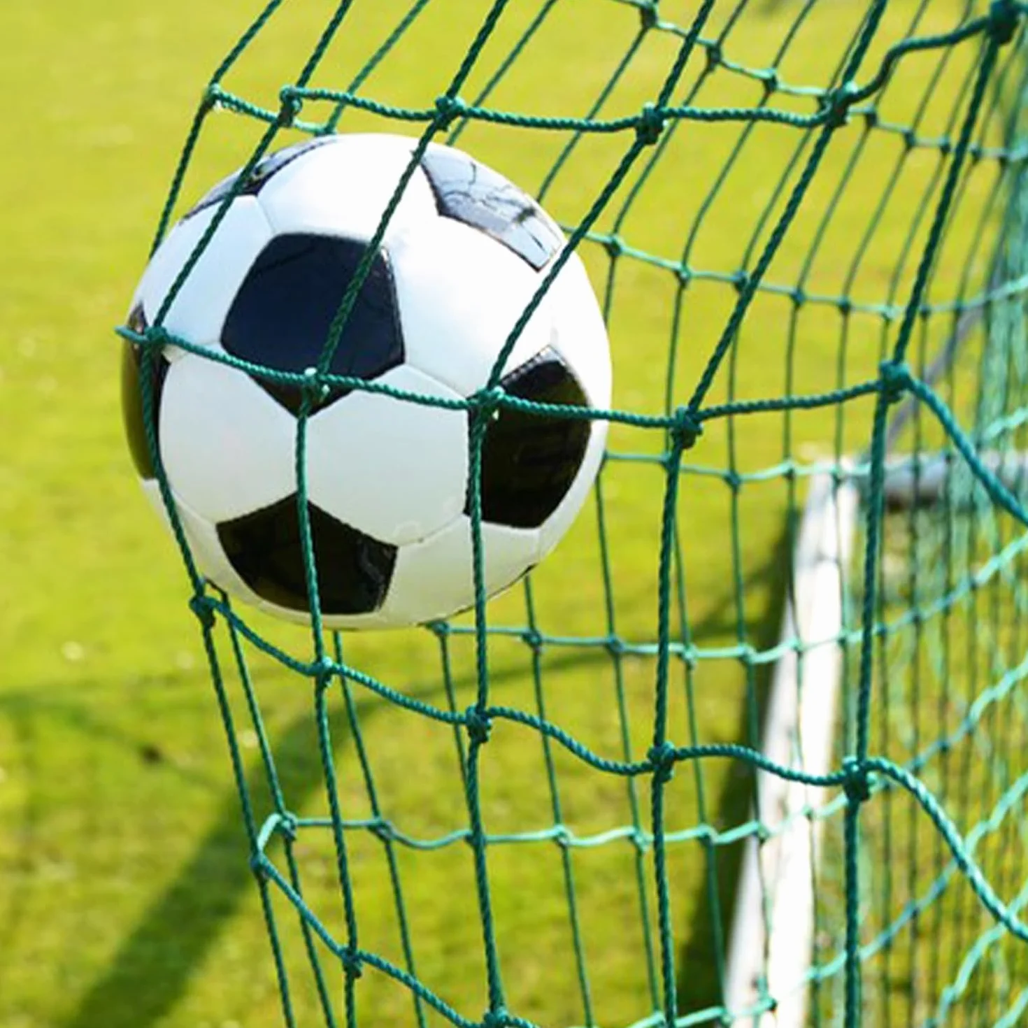 Aoneky Rete Arresto per Palloni Calcio 3x3M/3x6M/ 3x9M/3x12M/4.5x6M, Maglia Quadrata 10x10cm Senza Nodi - Reti per Recinzione Campi da Calcio per Giardino