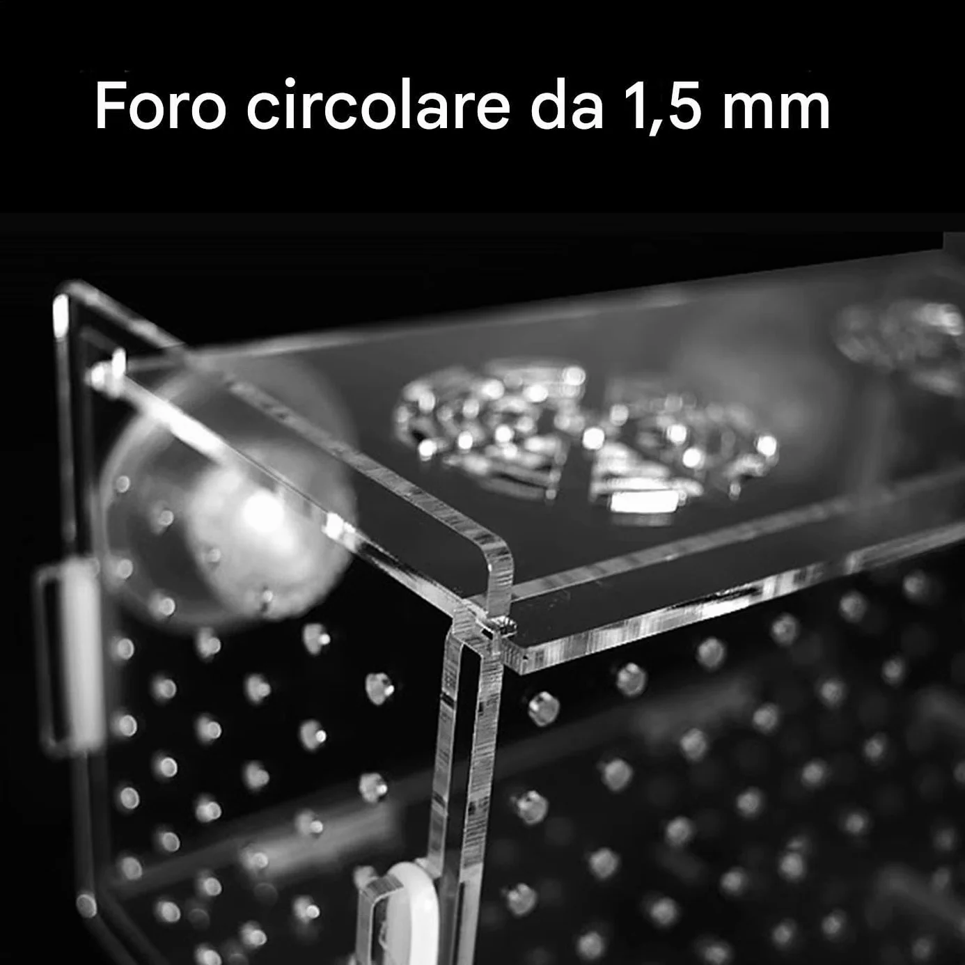 Scatola Di Isolamento Per Acquario - Scatola Per Allevamento In Acrilico, Divisorio Per Vivaio A, Contenitori Per Acclimatazione Di Uova Di Pesce 10x10x10 Cm, Contenitori Per Allevamento Di Ga