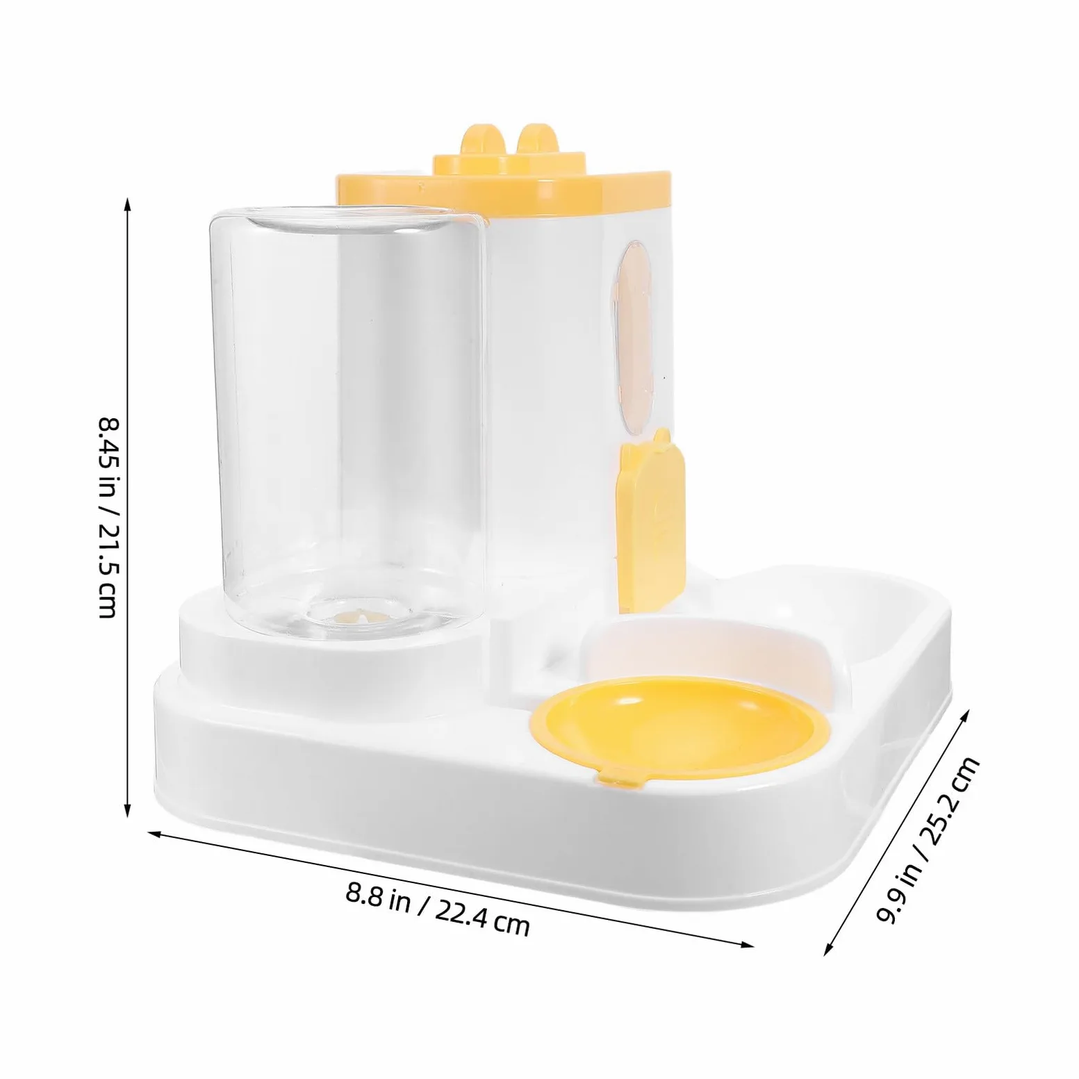 Gatuida Distributore Automatico di Cibo e Acqua per Gatti Piccolo Alimentatore Automatico Silenzioso Grande Capacità e Sensore di Rifornimento Mangiatoia e Abbeveratoio per Piccoli