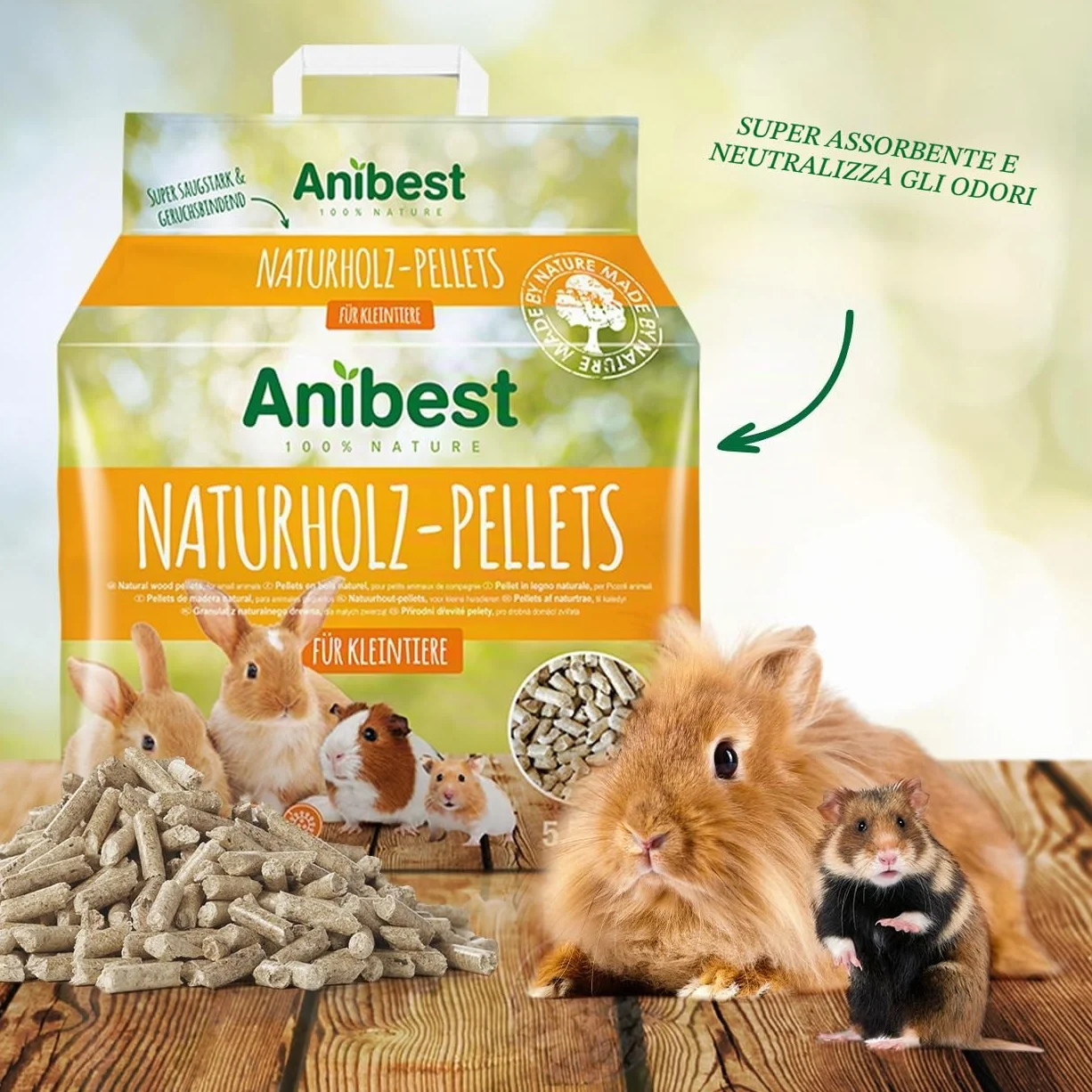Anibest Pellet per Piccoli Animali - 5,5 kg
