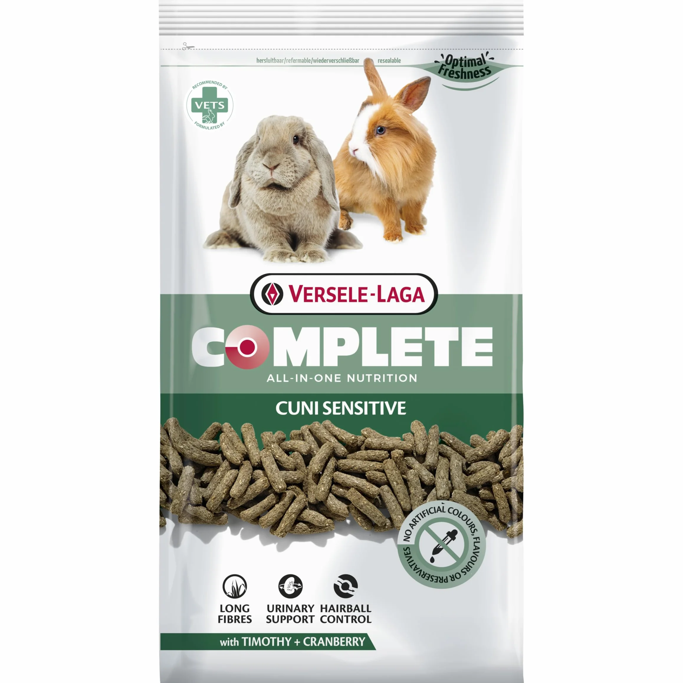 VERSELE-LAGA - Complete Cuni Sensitive - Alimento estruso “tutto in uno” facile da digerire per conigli sensibili - 1,75kg